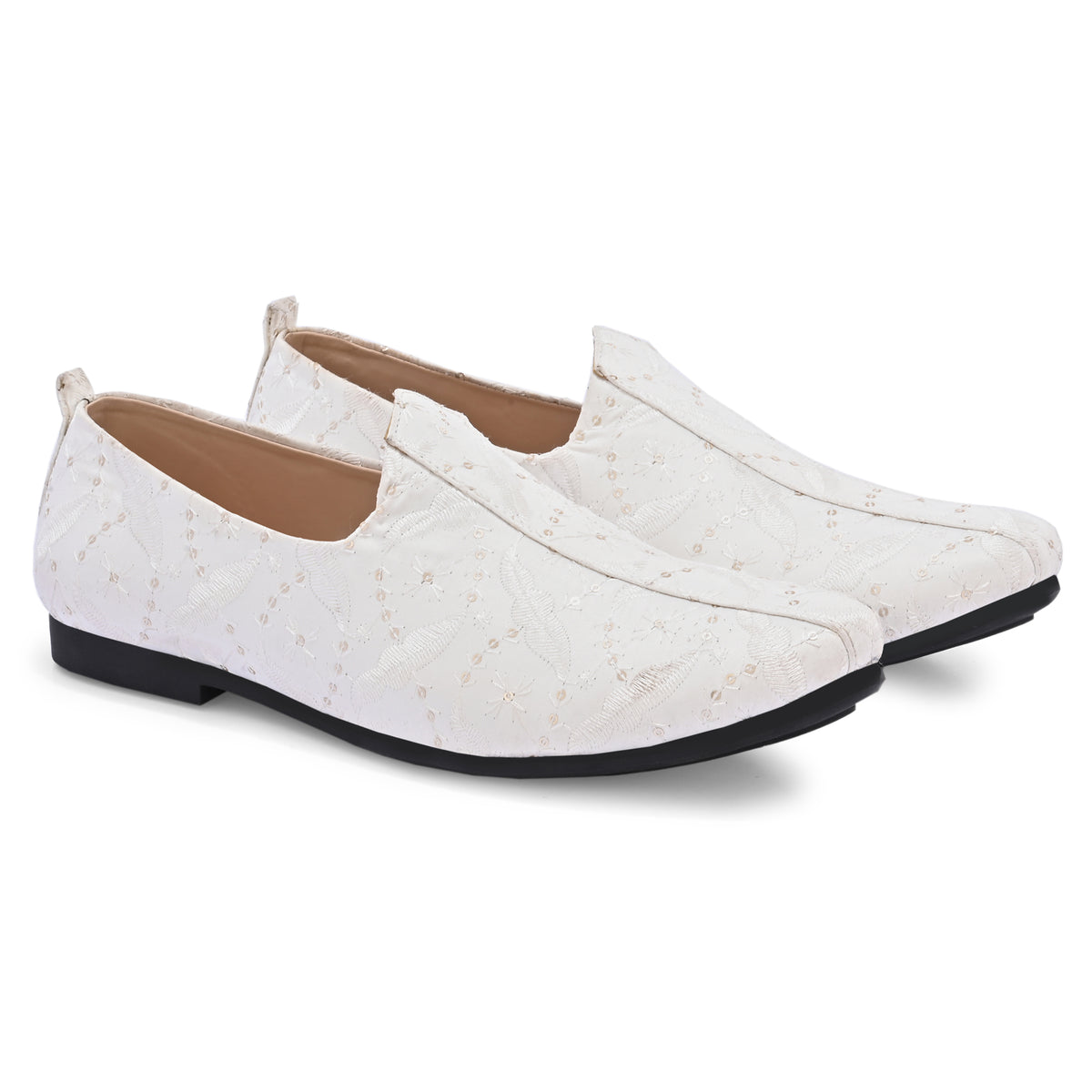 Vellinto BAISAKHI Party Wear Royal Look Mojaris Juttis Slip On For Men Espadrilles For Men
