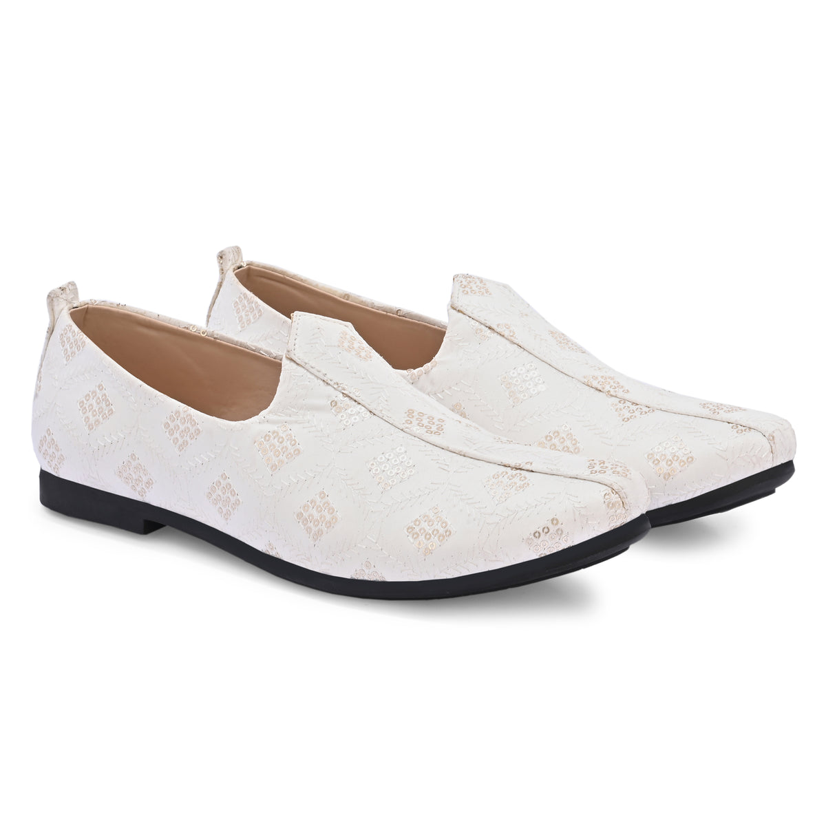 Vellinto HEER Party Wear Royal Look Mojaris Juttis Slip On For Men Espadrilles For Men