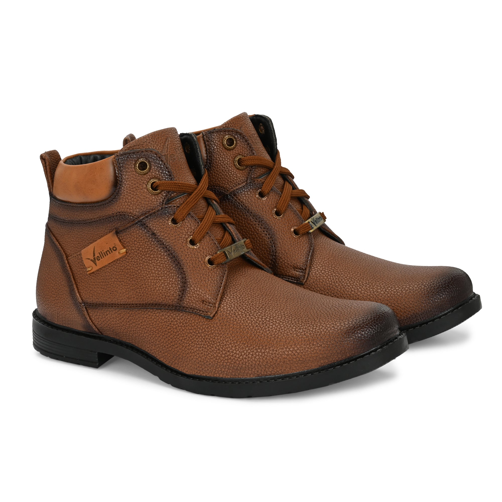 Vellinto BRONZO Casual Boots For Men ll Synthetic Leather Boots Casuals For Men Boots For Men