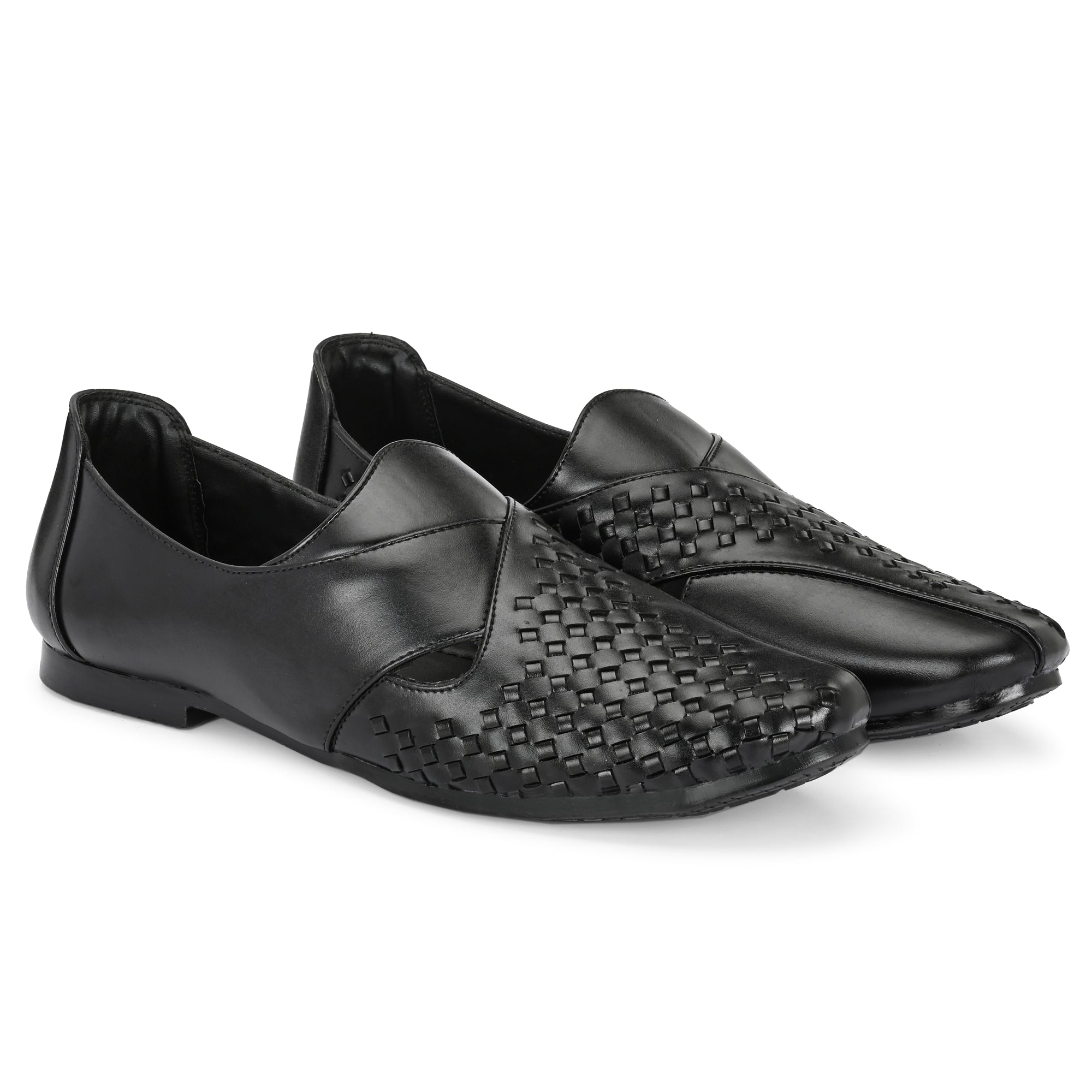 Stylish RAJAURI Ethnic Mojari for Men | PU Leather Party Wear Festive Wear Casuals For Men