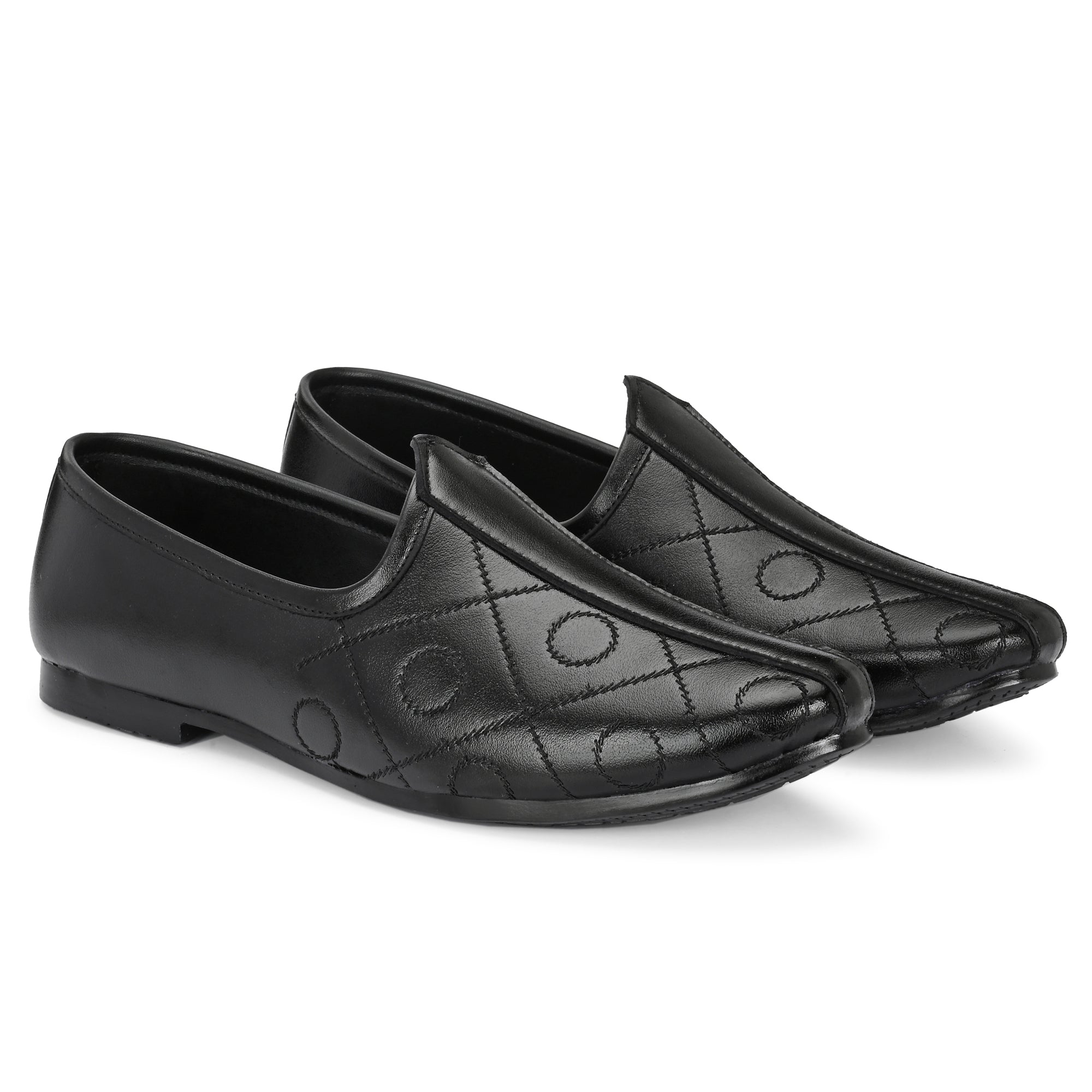 Vellinto BANAJARA Men’s Ethnic Slip-On Mojari | Traditional PU Leather Footwear Party Wear For Men