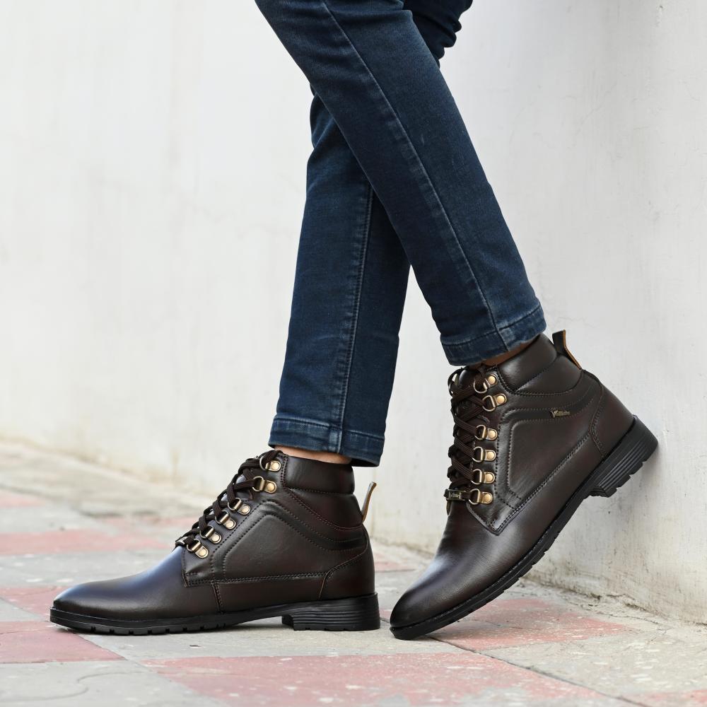 Vellinto AUSTIN Casual Mid-Ankle Synthetic leather Boots For Men