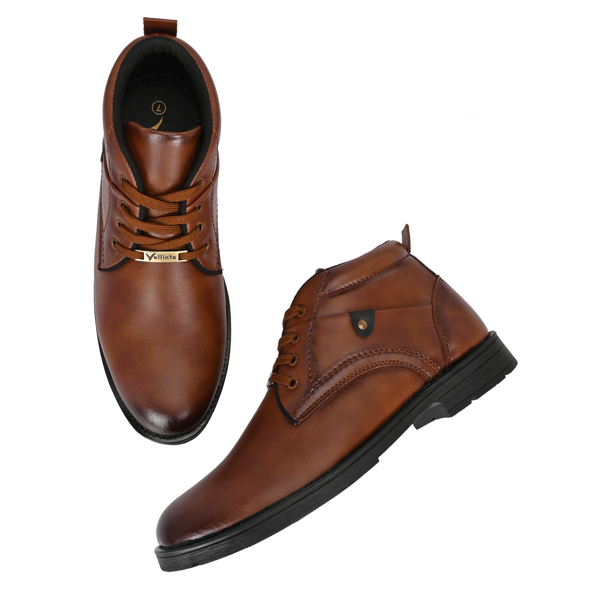 Stylish, Trendy Mid-Ankle Boots ll Daily Use Casual Lace Up Shoe Boots For Men