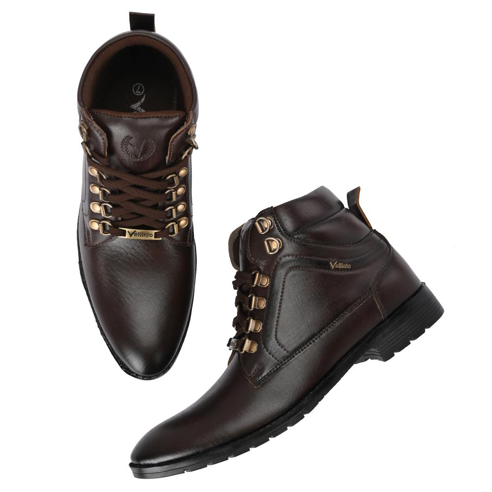 Vellinto AUSTIN Casual Mid-Ankle Synthetic leather Boots For Men