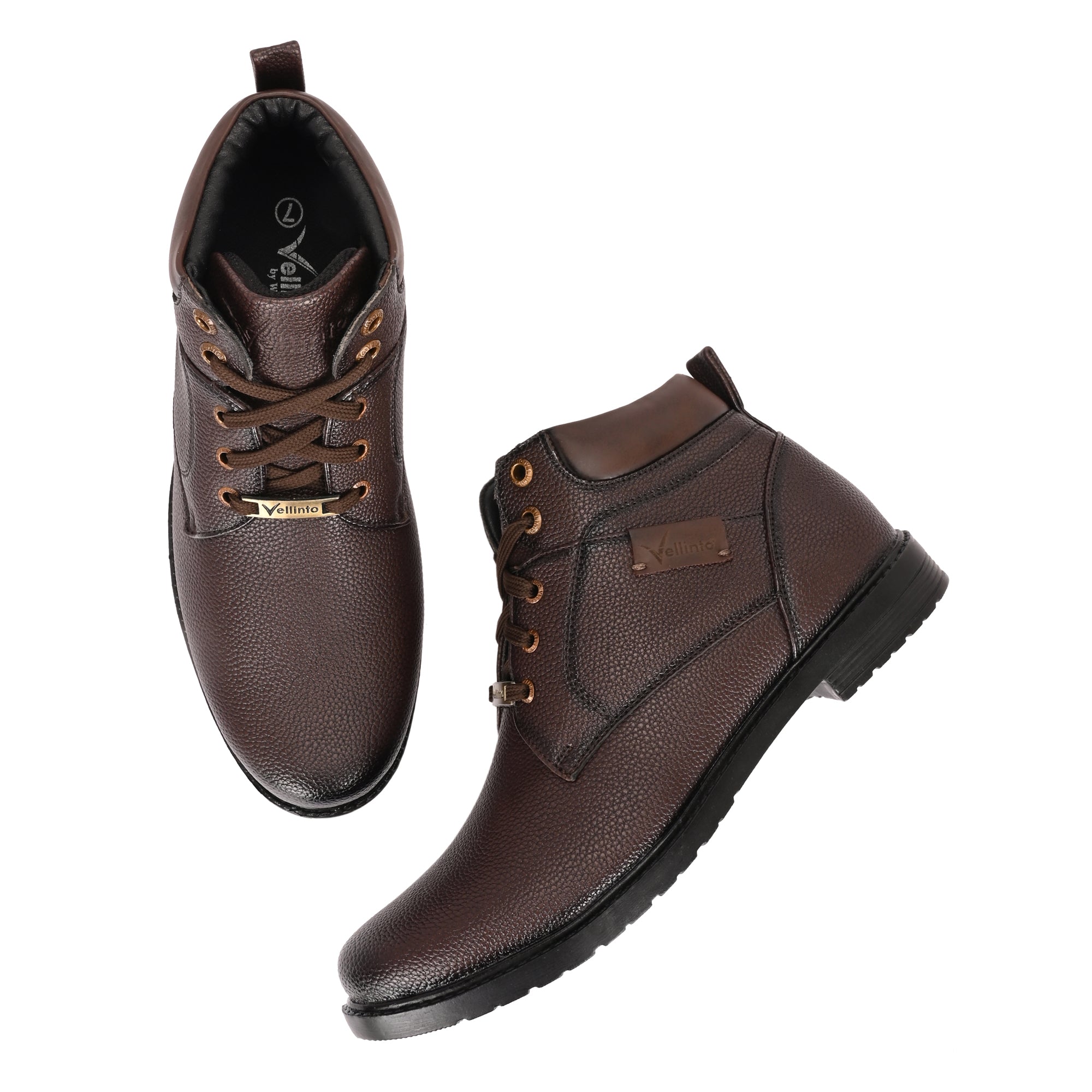 Vellinto BRONZO Casual Boots For Men ll Synthetic Leather Boots Casuals For Men Boots For Men