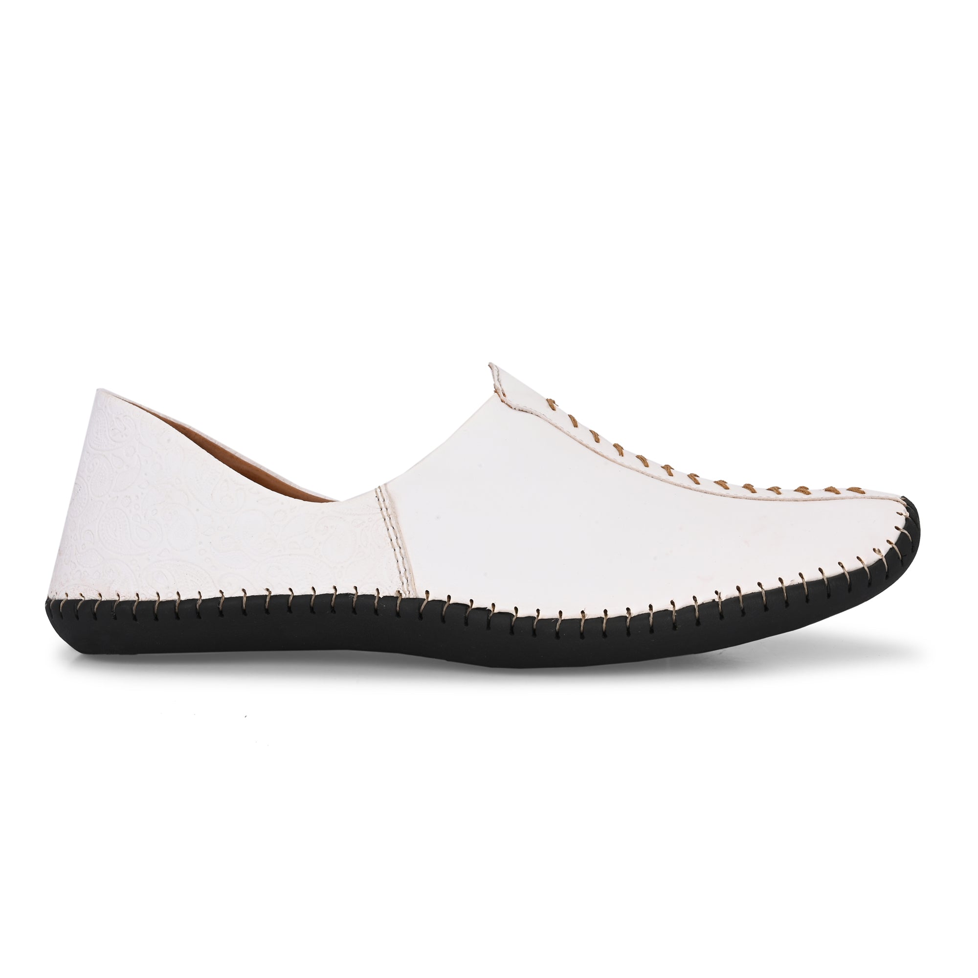 Vellinto ARTIZAN Cool Rajasthani Stitched Design Jutis Mojaris Nagra For Men Casuals For Men