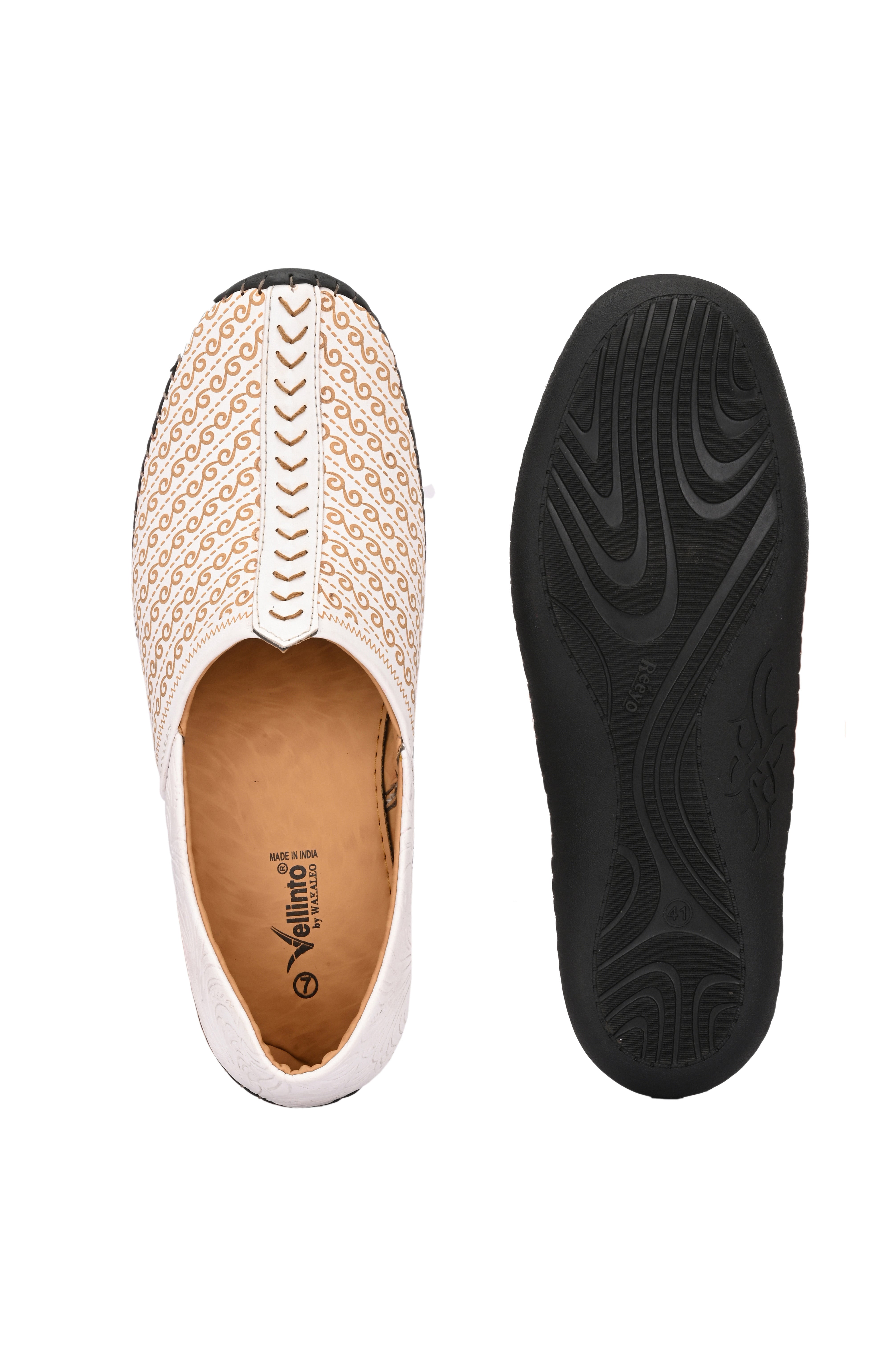 Vellinto SUTRA Cool Rjasthani Ethnic Juttis For Men ll Party Wear Mojaris