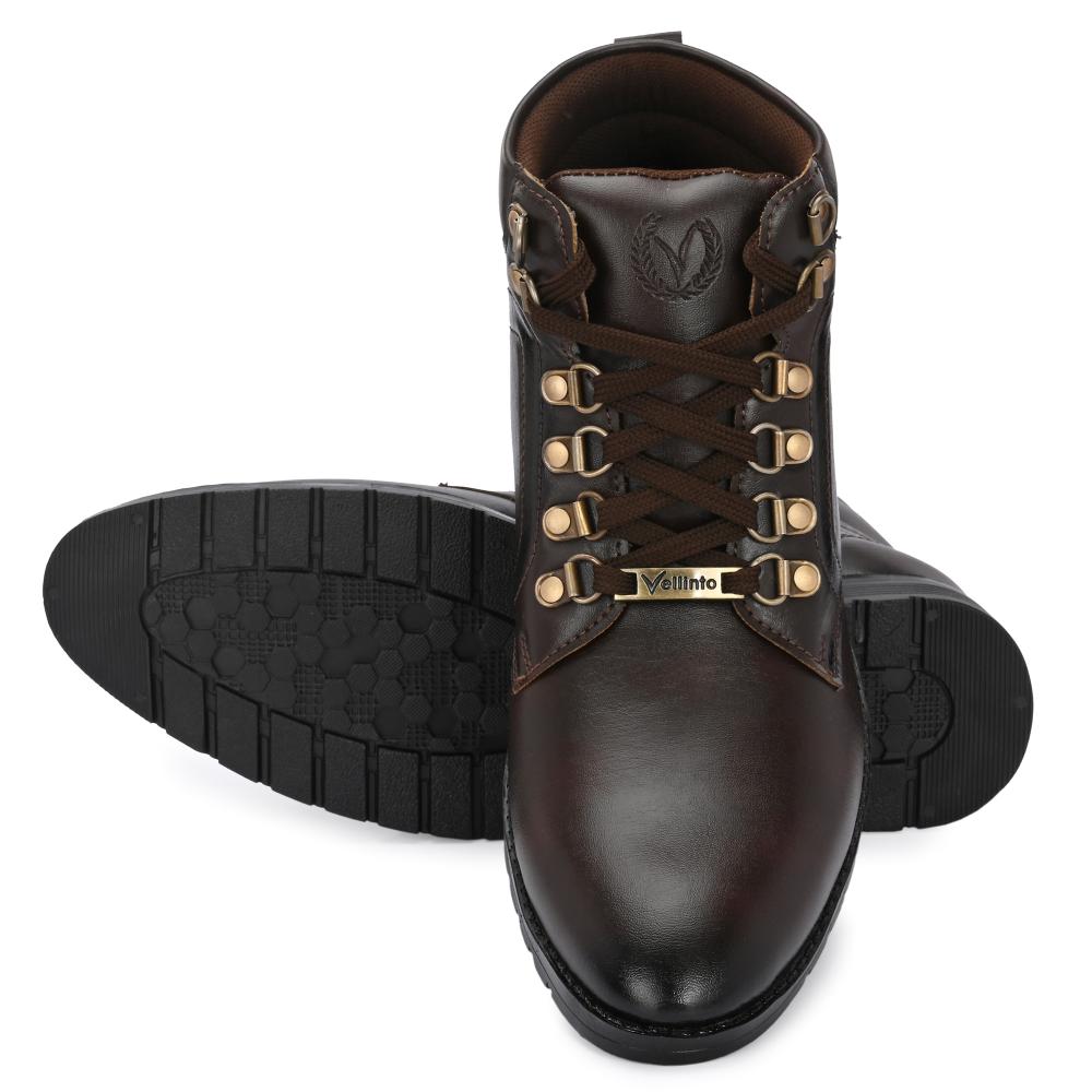 Vellinto AUSTIN Casual Mid-Ankle Synthetic leather Boots For Men