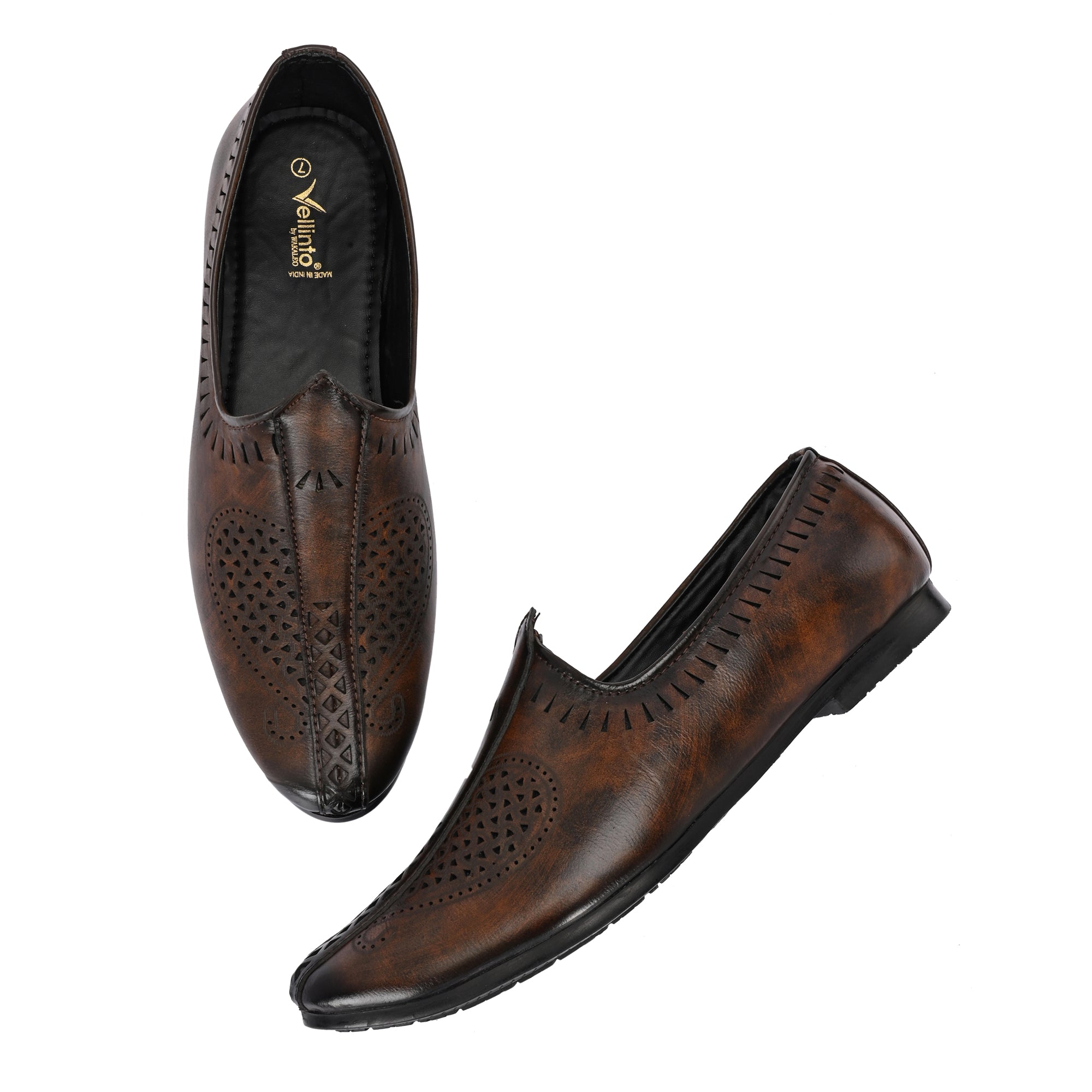 Vellinto Cool Rajasthani KLASSIC Jutis For Men Mojaris For Men Nagra For Men Corporate Casuals For Men