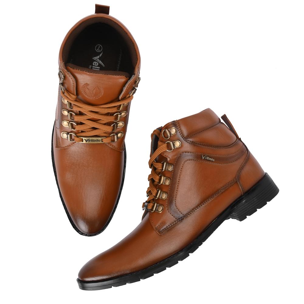 Vellinto AUSTIN Casual Mid-Ankle Synthetic leather Boots For Men