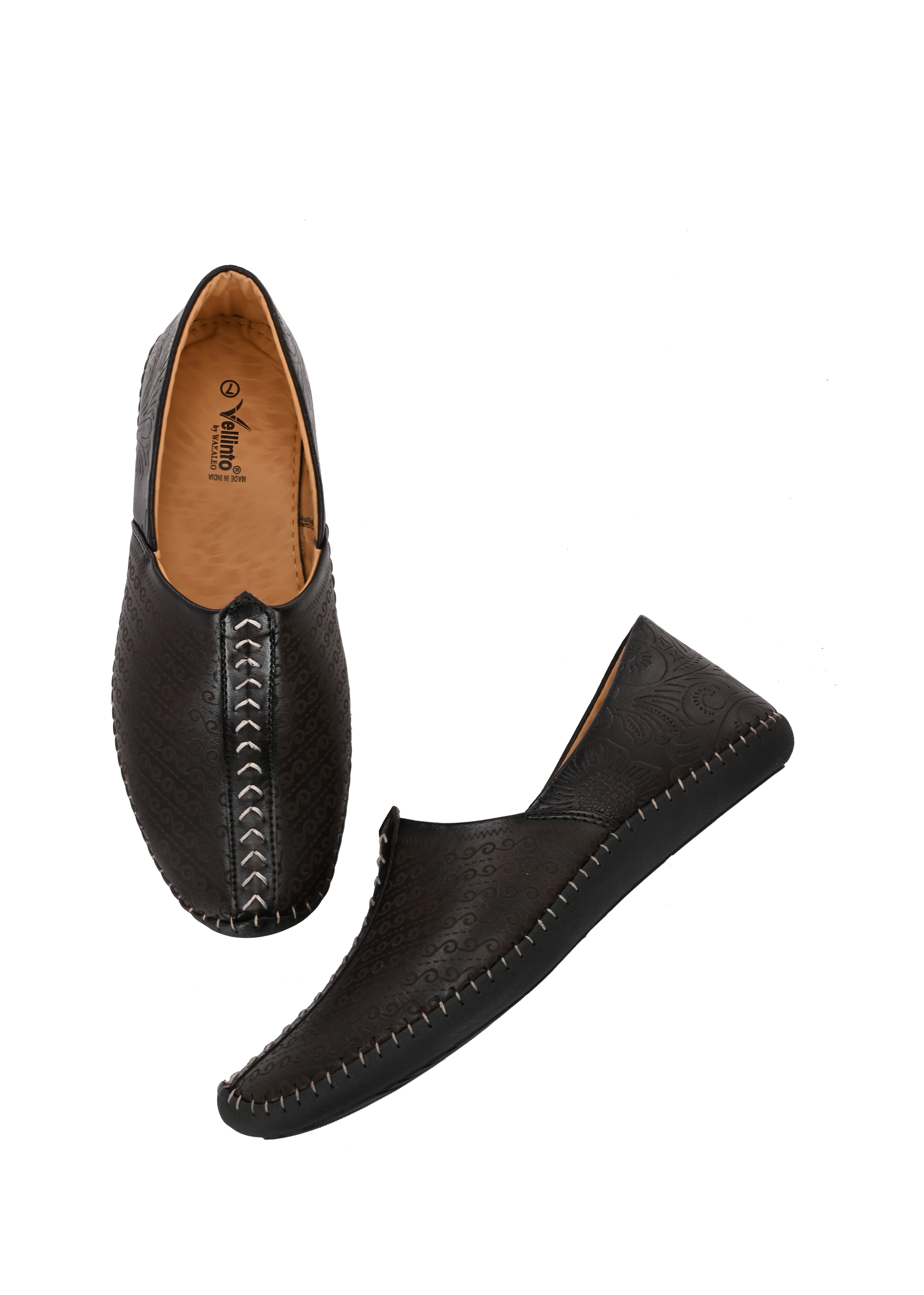 Vellinto SUTRA Cool Rjasthani Ethnic Juttis For Men ll Party Wear Mojaris