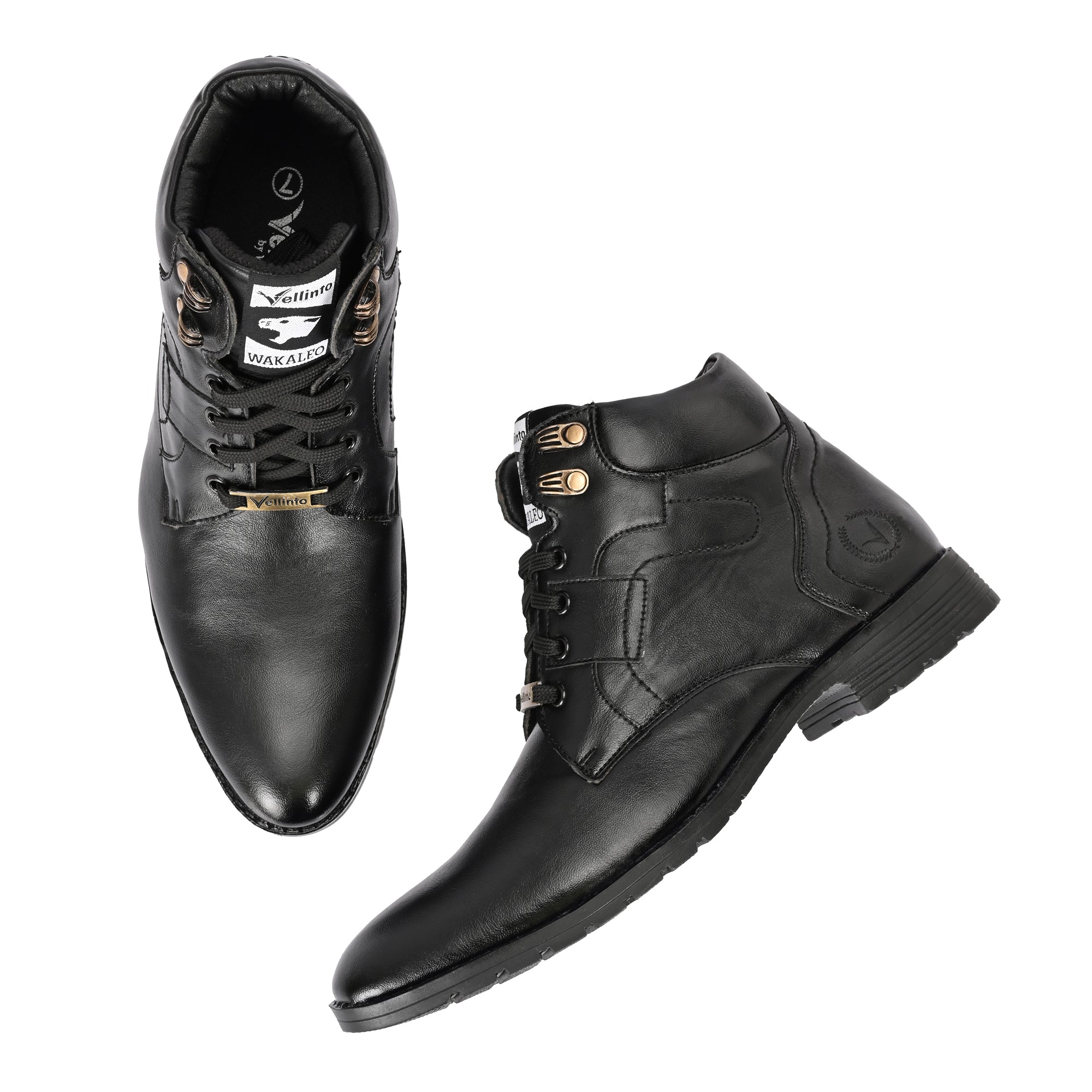 Vellinto Vellinto LUCAS Men's Mid Ankle Stylish Casual & Party Wear Lace-Up Boots Boots For Men