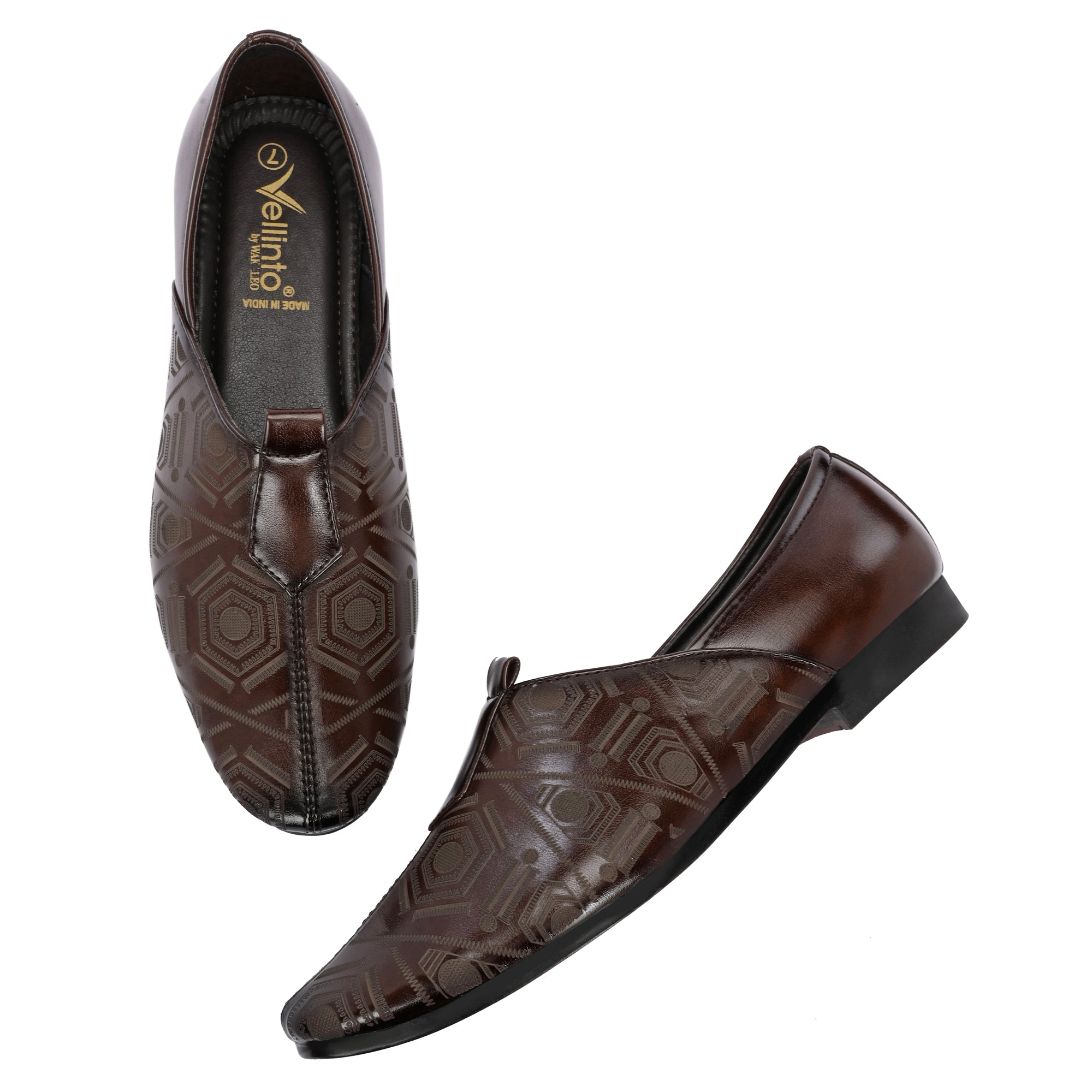 Vellinto Vellinto ZIVAH Cool Rjasthani Ethnic Jutti For Men ll Party Wear Mojari For Men Party Wear For Men