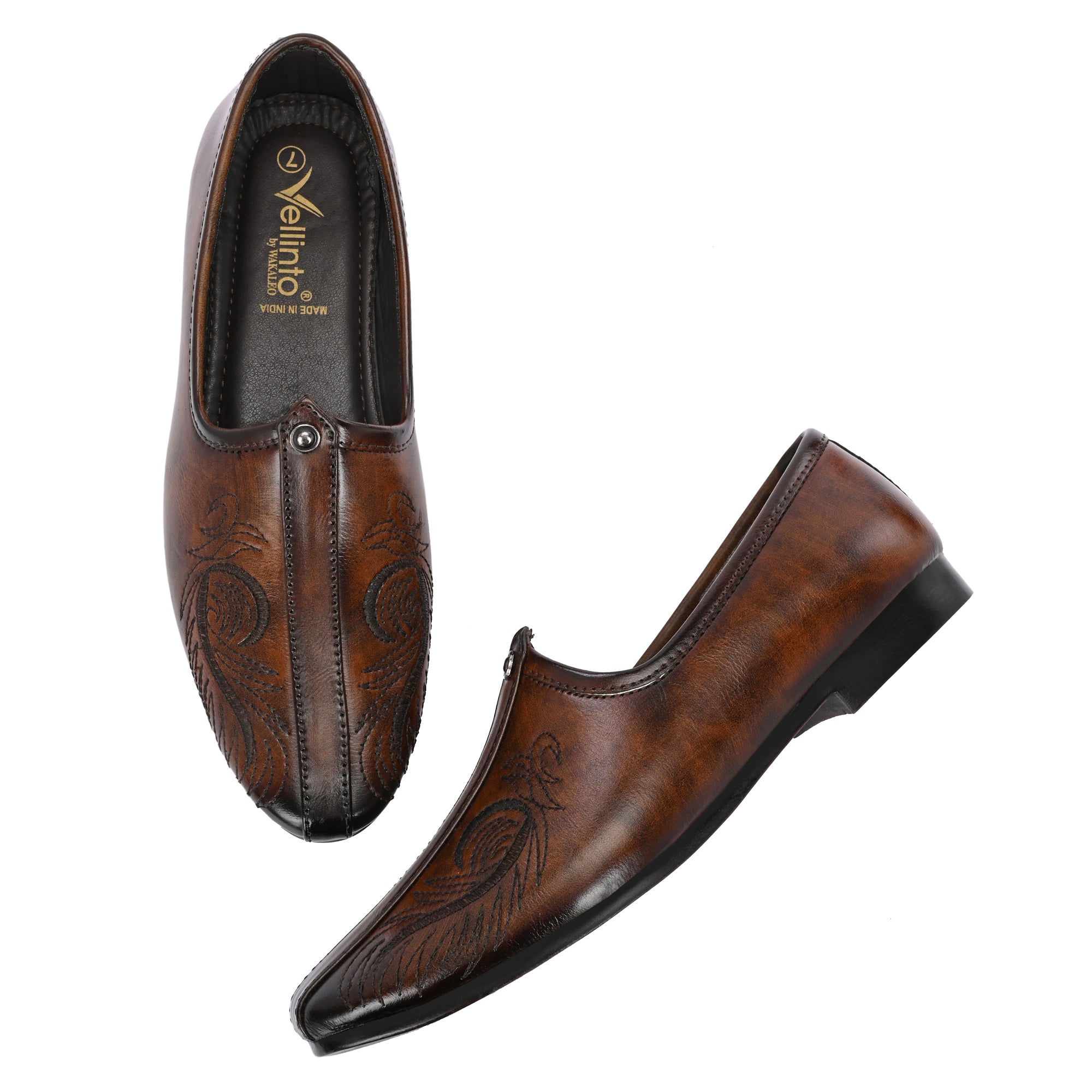 Vellinto Vellinto ASHFAQ Cool Rjasthani Ethnic Jutti For Men ll Party Wear Mojari For Men Party Wear For Men