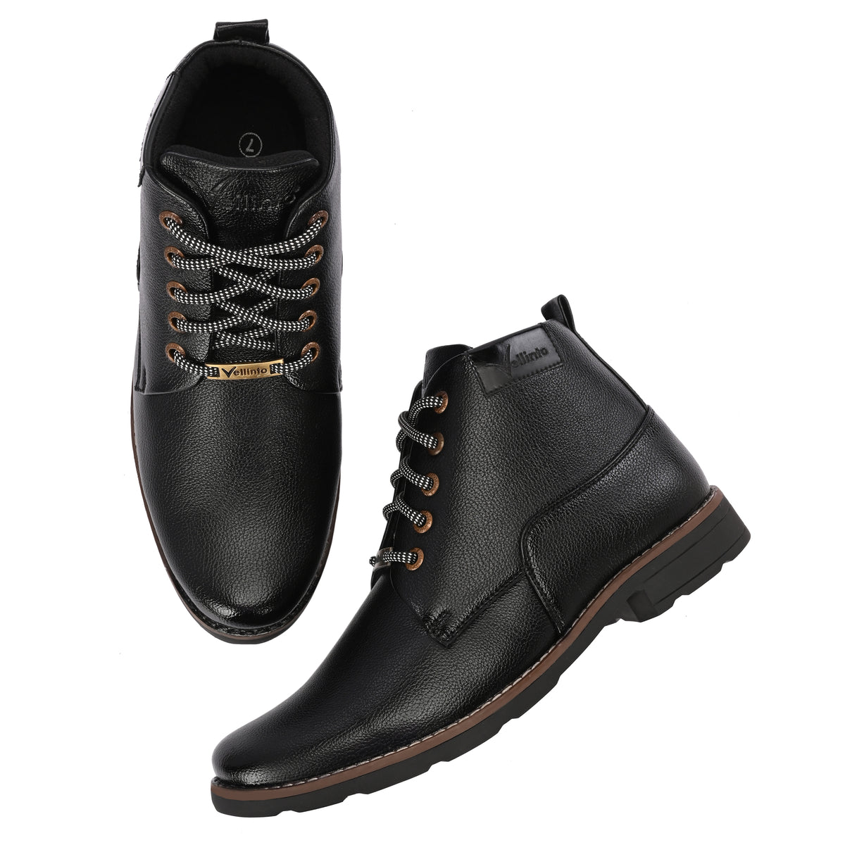 Vellinto ASPHALT Casual Boots For Men ll Synthetic Leather Boots Casuals For Men Boots For Men