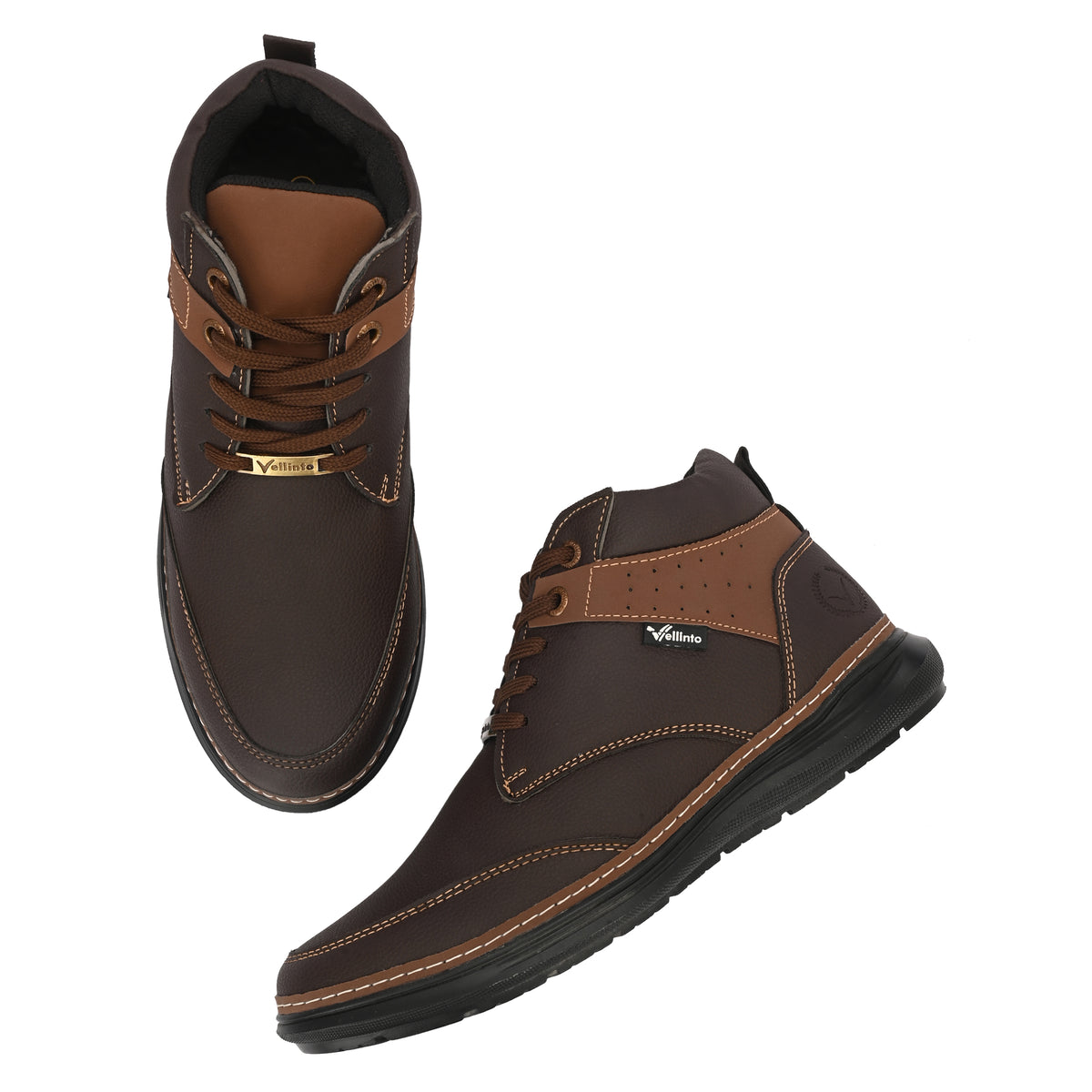 Vellinto PINNACLE Casual Boots For Men ll Stylish Semi Formal Shoes High Tops For Men
