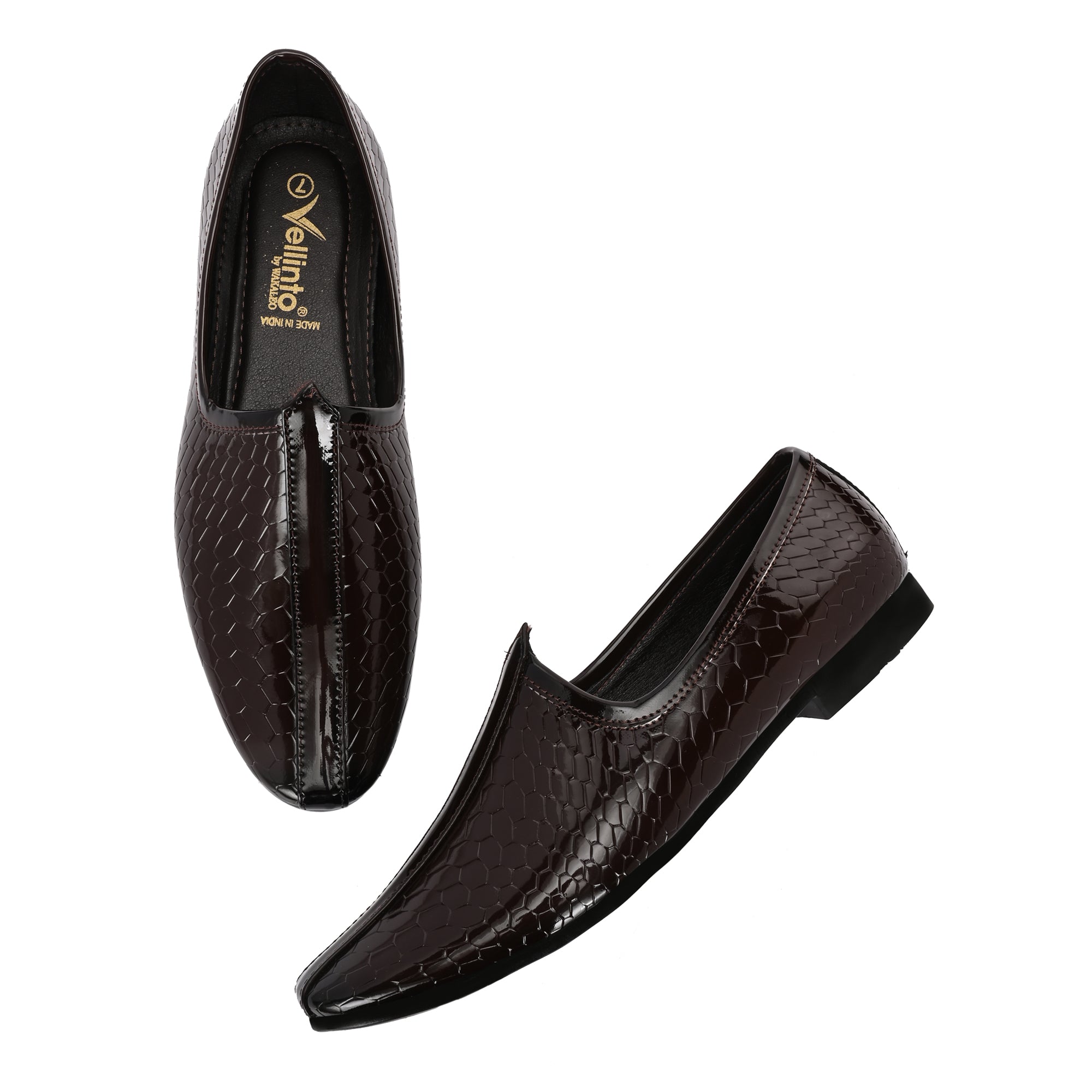Vellinto GLOBRA Trendy and Stylish Rajasthani Jutis/Mojaris For Men Party Wear For Men