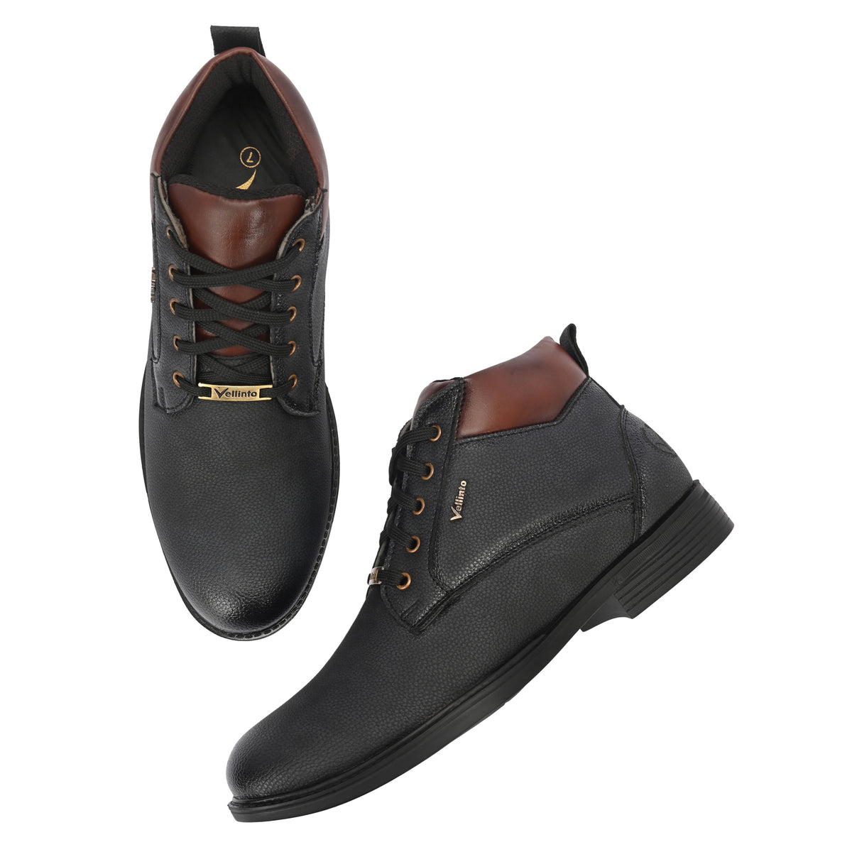 Vellinto SOVEREIGN Casual Boots For Men ll Synthetic Leather Boots For Men Casuals For Men