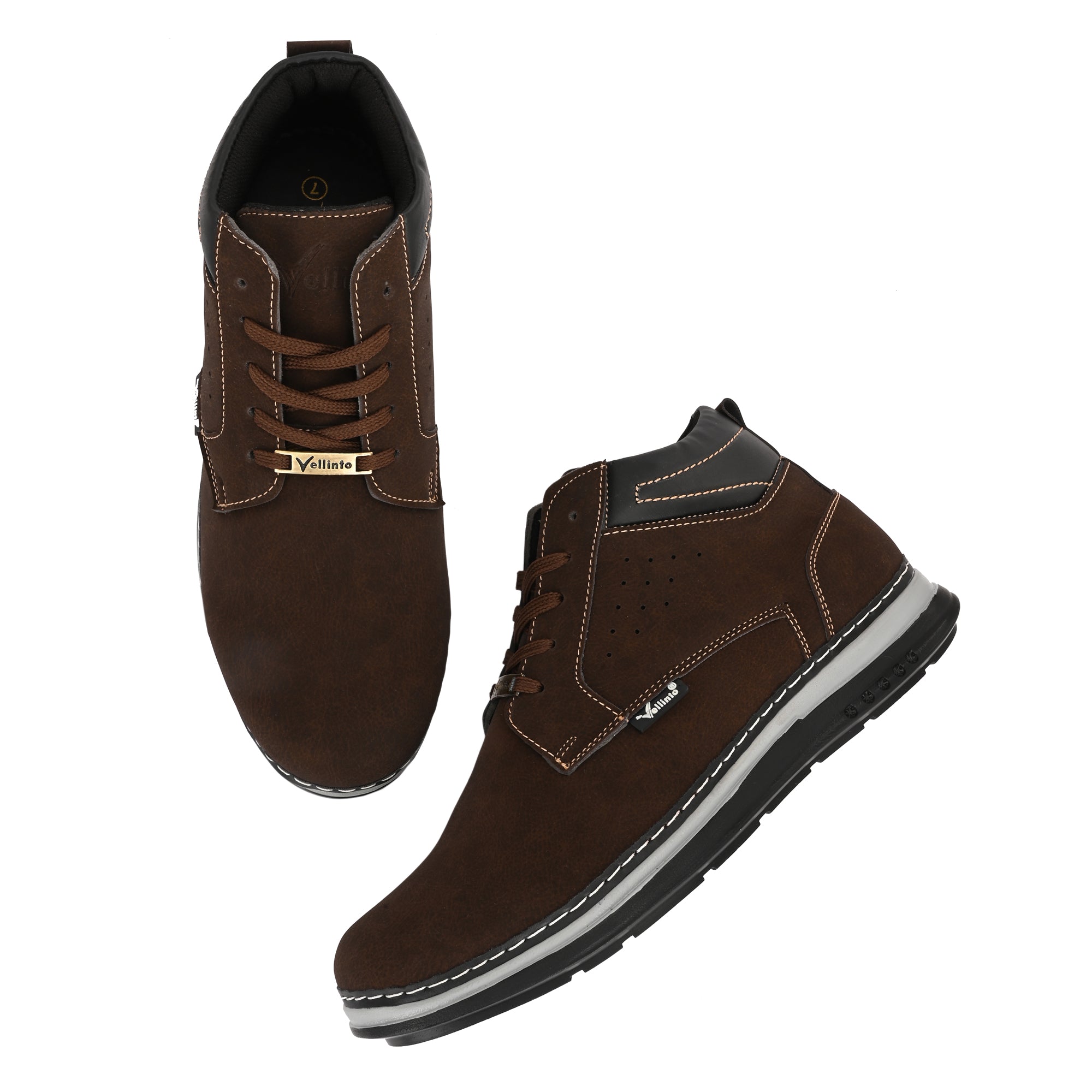 Vellinto PANTRIX Casual Boots For Men ll Synthetic Leather Casuals For Men Boots For Men