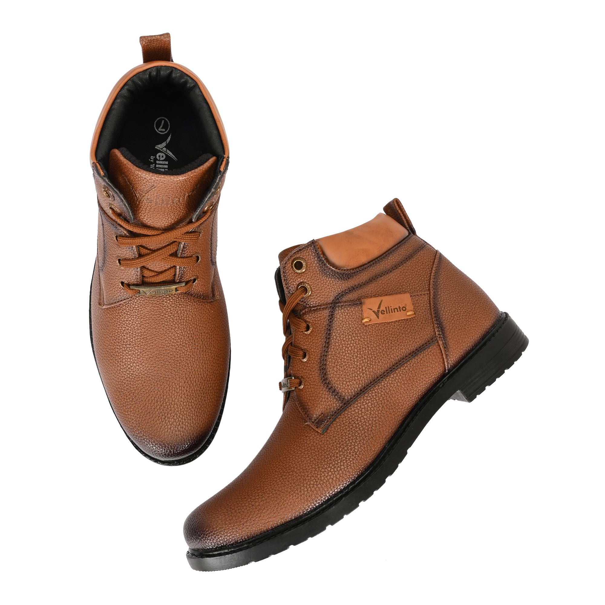 Vellinto BRONZO Casual Boots For Men ll Synthetic Leather Boots Casuals For Men Boots For Men