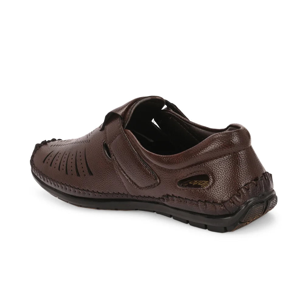 Vellinto GREYHOUND Ethnic Roman sandal II Synthetic Leather Sandals For Men