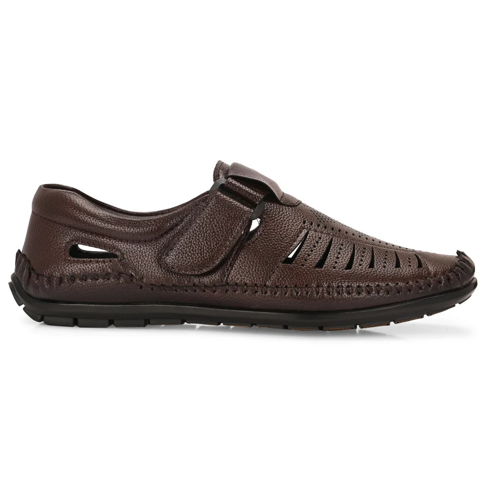 Vellinto GREYHOUND Ethnic Roman sandal II Synthetic Leather Sandals For Men