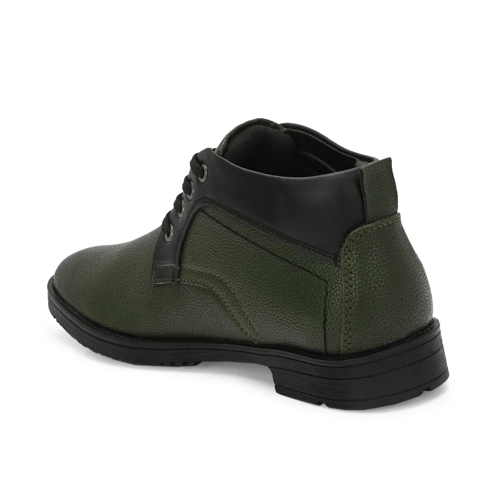 Vellinto EDGE Men's Casual Outdoor Synthetic Leather Boots ll Trendy/Stylish Boots For Men