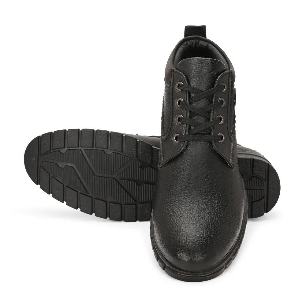 Vellinto EDGE Men's Casual Outdoor Synthetic Leather Boots ll Trendy/Stylish Boots For Men
