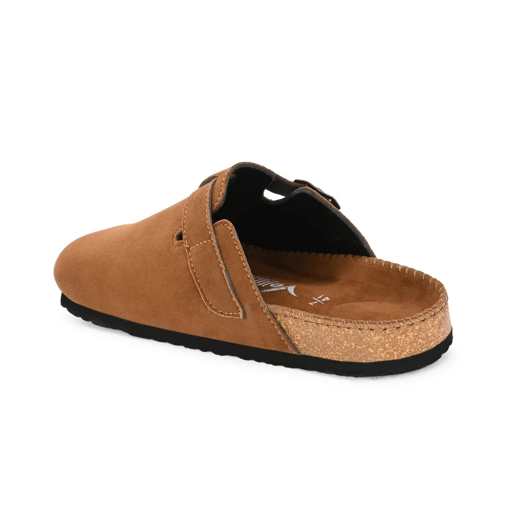 Vellinto SPHINX Comfortable Suede Slip-On Clog/Mules Buckle and Arch Support
