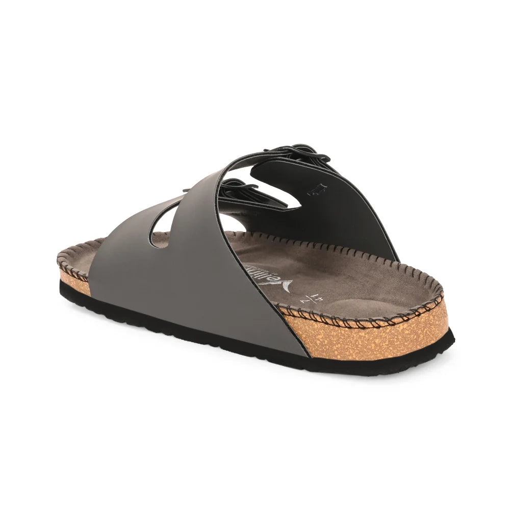 Vellinto ARIZONA Comfortable Slide Sandal/Slipper ll Men's Double Buckle Slipper style Slip-On Sandals, Arch Support, Casual Summer Footwear For Men