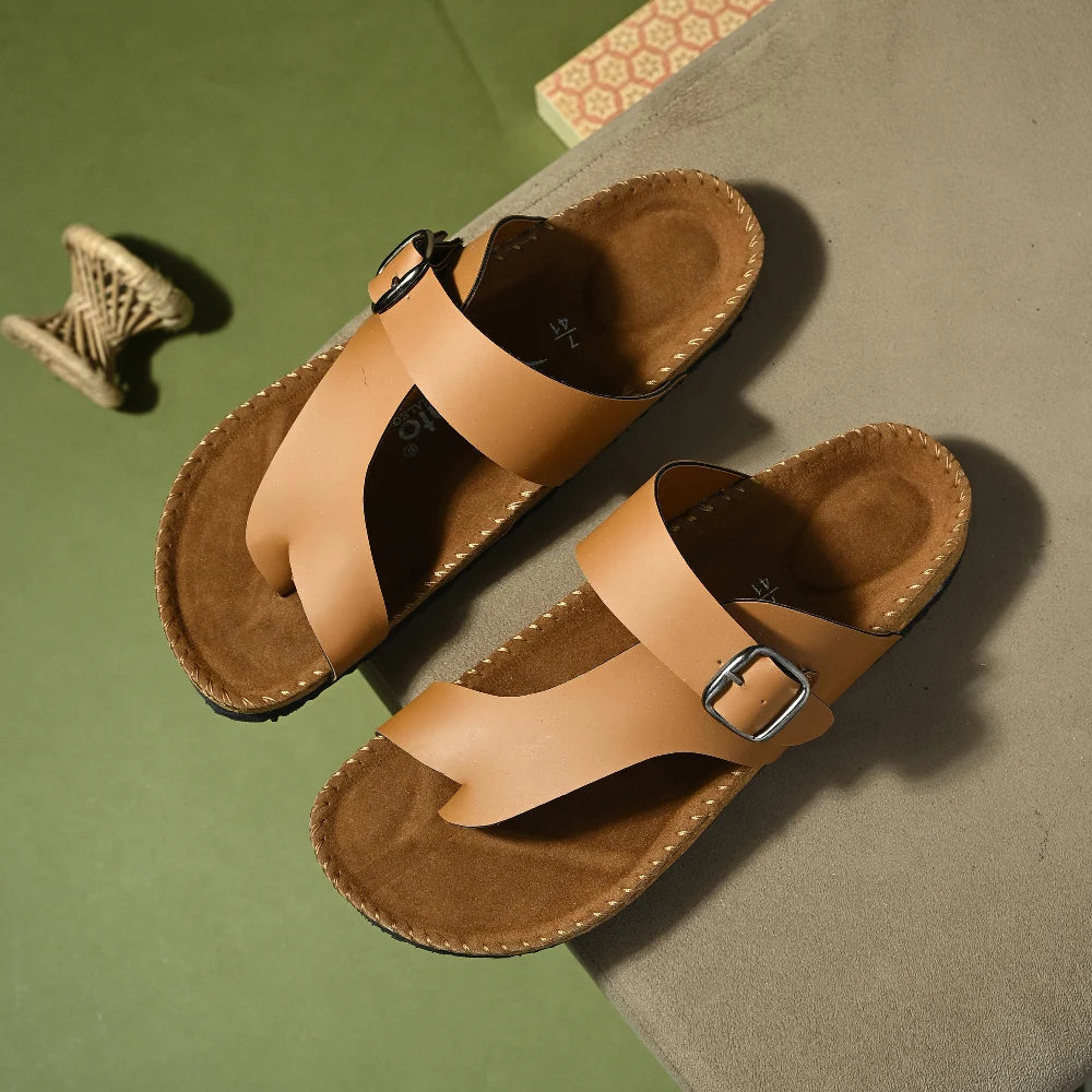 Vellinto OMAR Toe Strap Sandals ll Berkin-Style Slippers For Men