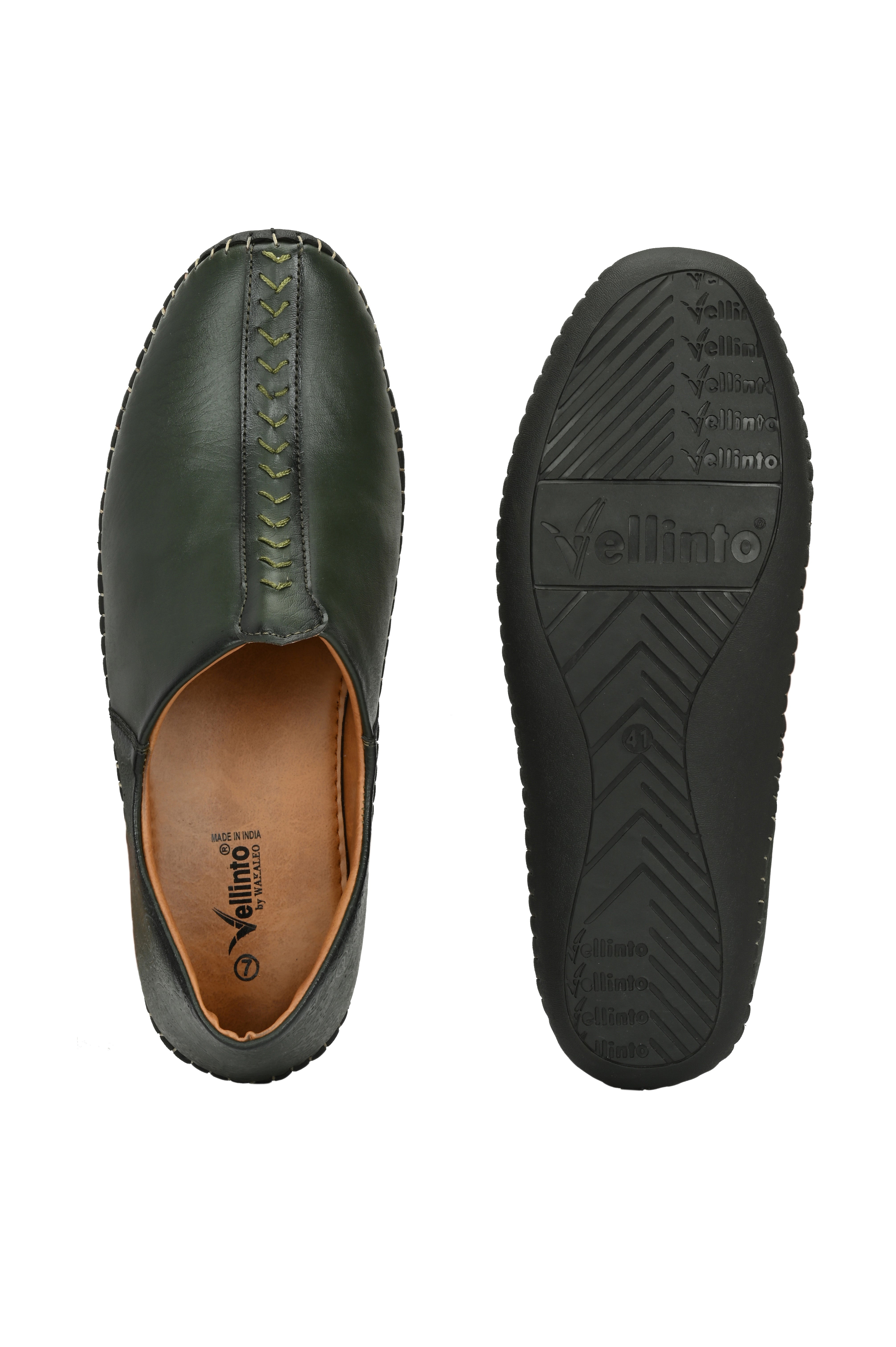 Vellinto ARTIZAN Cool Rajasthani Stitched Design Jutis Mojaris Nagra For Men Casuals For Men