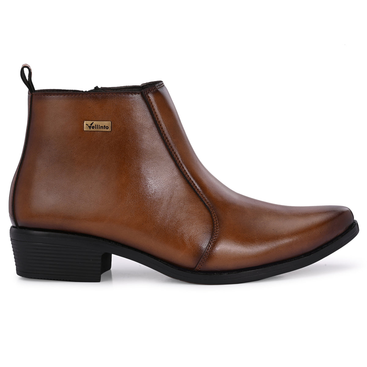 Vellinto Vellinto Royal Look RAMANA Zipped Boots For Men Synthetic Leather Boots For Men Boots For Men