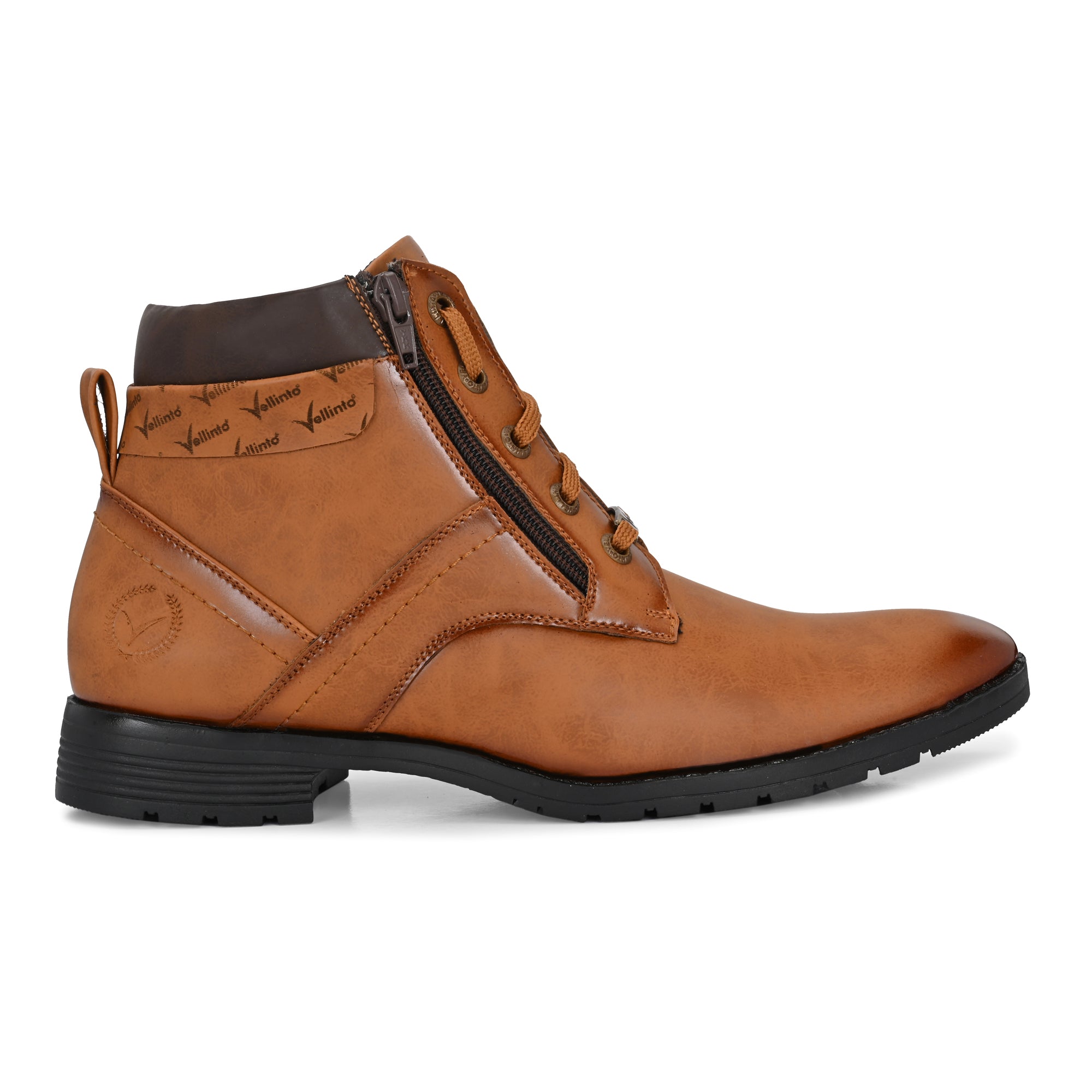 Vellinto Vellinto ORION Men’s Stylish Lace-Up & Zipper High Ankle Casual Boots Boots For Men