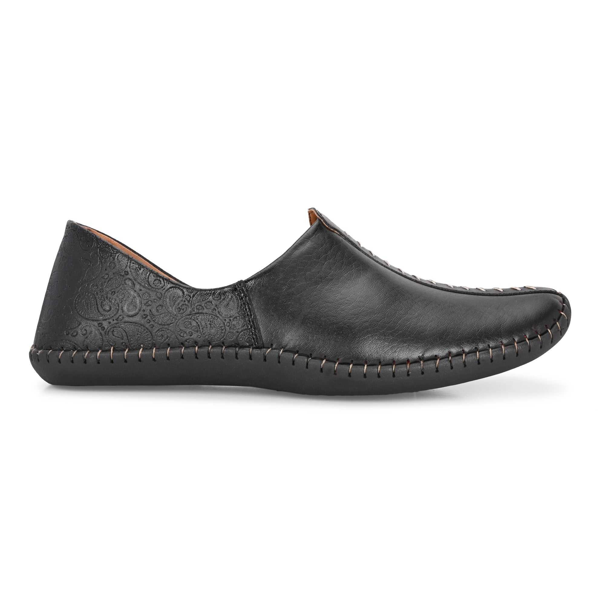 Vellinto ARTIZAN Cool Rajasthani Stitched Design Jutis Mojaris Nagra For Men Casuals For Men