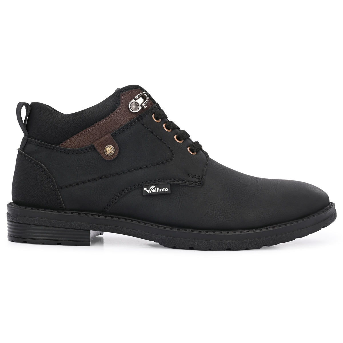 Vellinto Vellinto BRAVON Casual Boots For Men ll Synthetic Leather Boots For Men Boots For Men