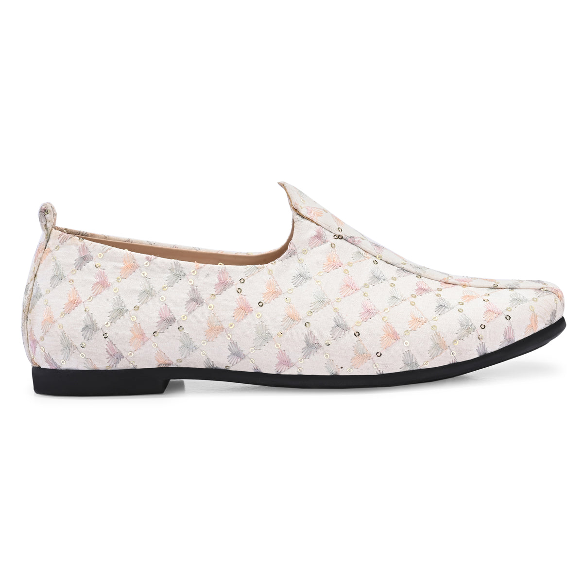 Vellinto PHULKARI Party Wear Royal Look Mojaris Juttis Slip On For Men Espadrilles For Men