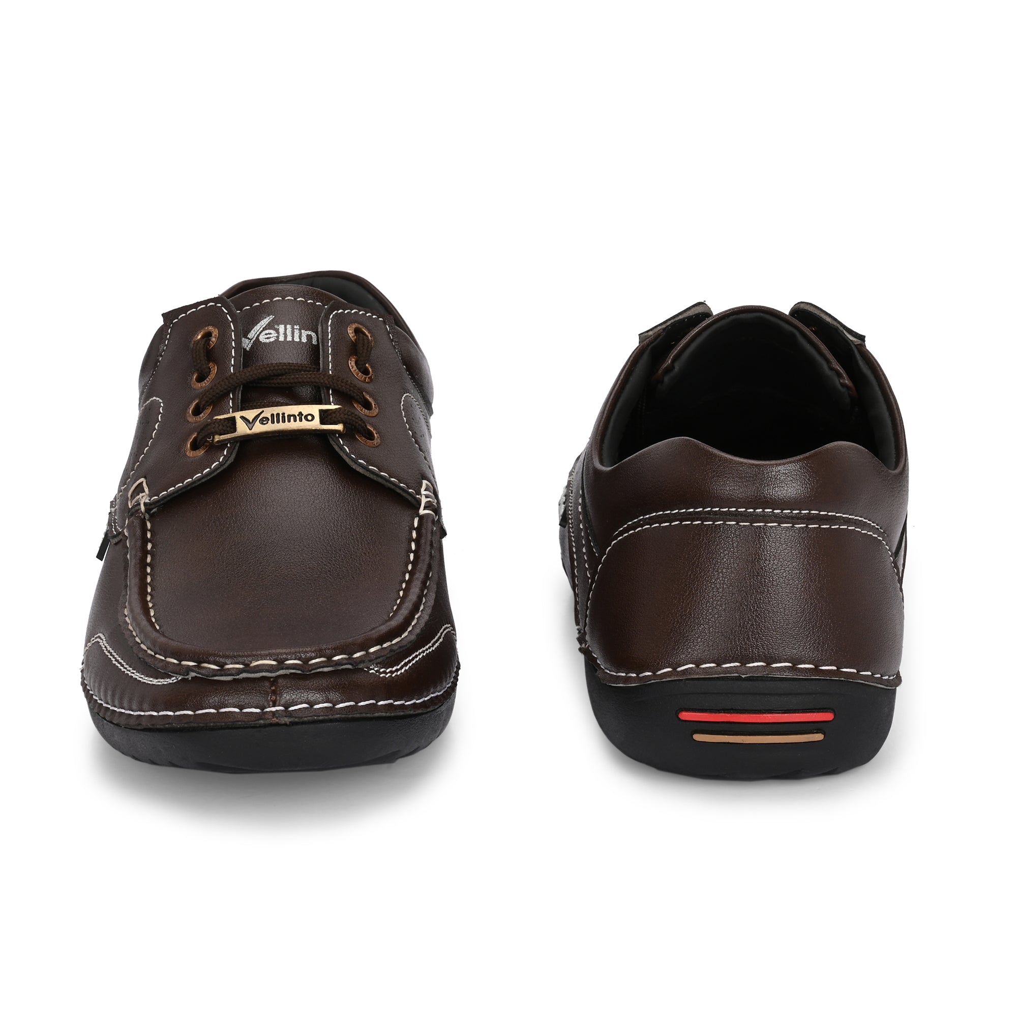 Men’s Sole-Stitched Casual Leather Lace-Up Moccasins Corporate Casuals For Men