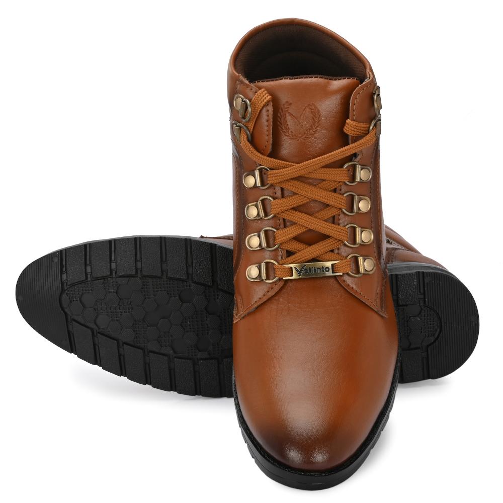 Vellinto AUSTIN Casual Mid-Ankle Synthetic leather Boots For Men