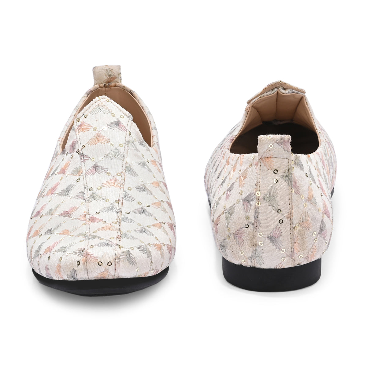 Vellinto PHULKARI Party Wear Royal Look Mojaris Juttis Slip On For Men Espadrilles For Men