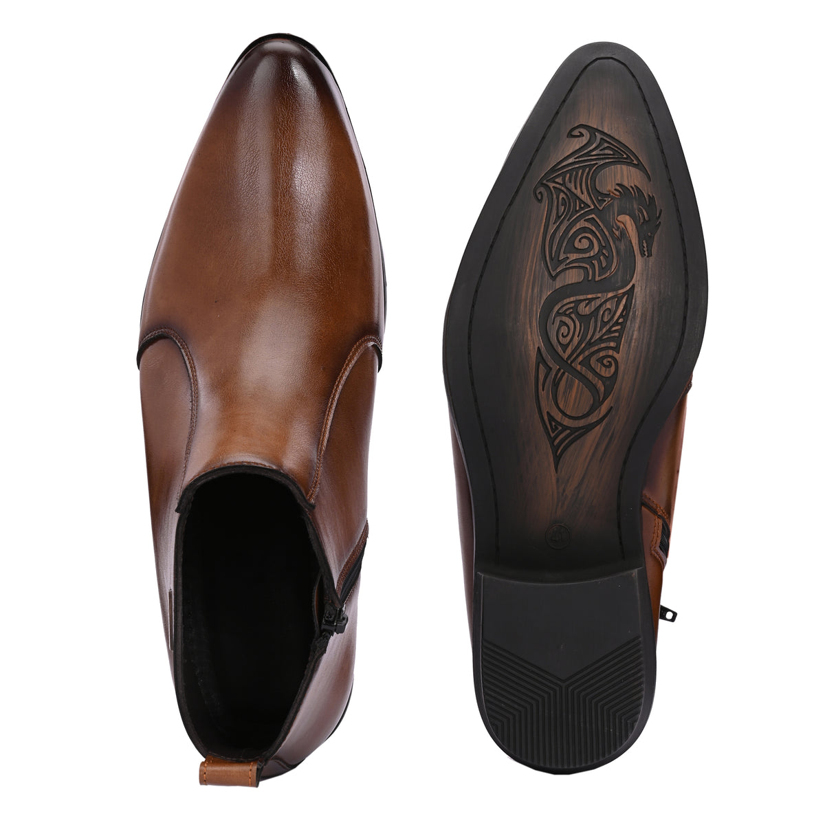 Vellinto Vellinto Royal Look RAMANA Zipped Boots For Men Synthetic Leather Boots For Men Boots For Men