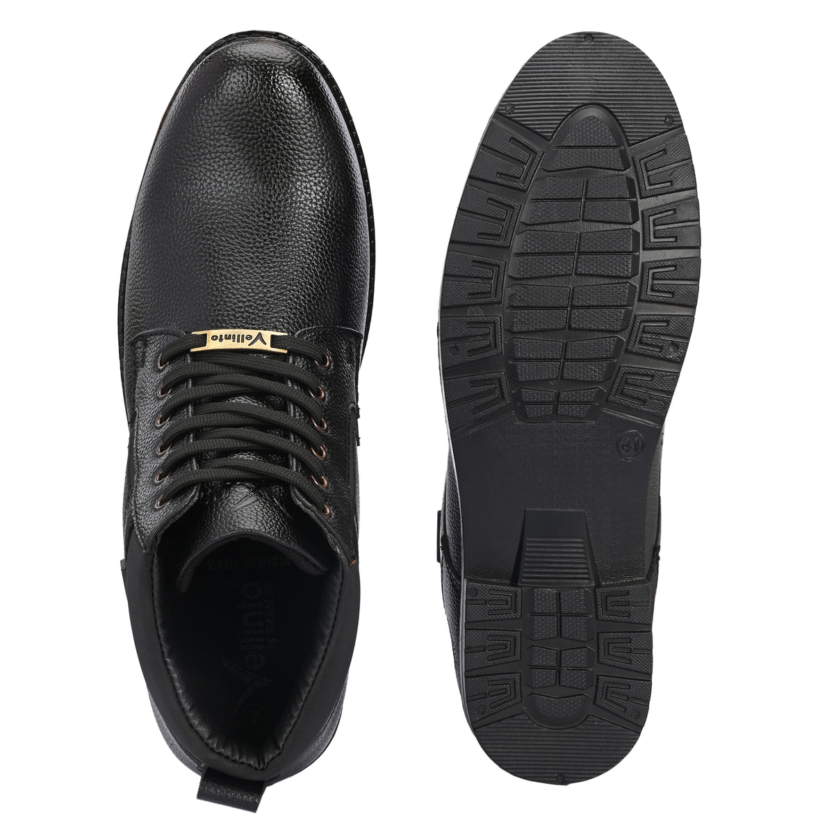 Vellinto SIGNATURE Casual Boots For Men ll Synthetic Leather Boots Corporate Casuals For Men