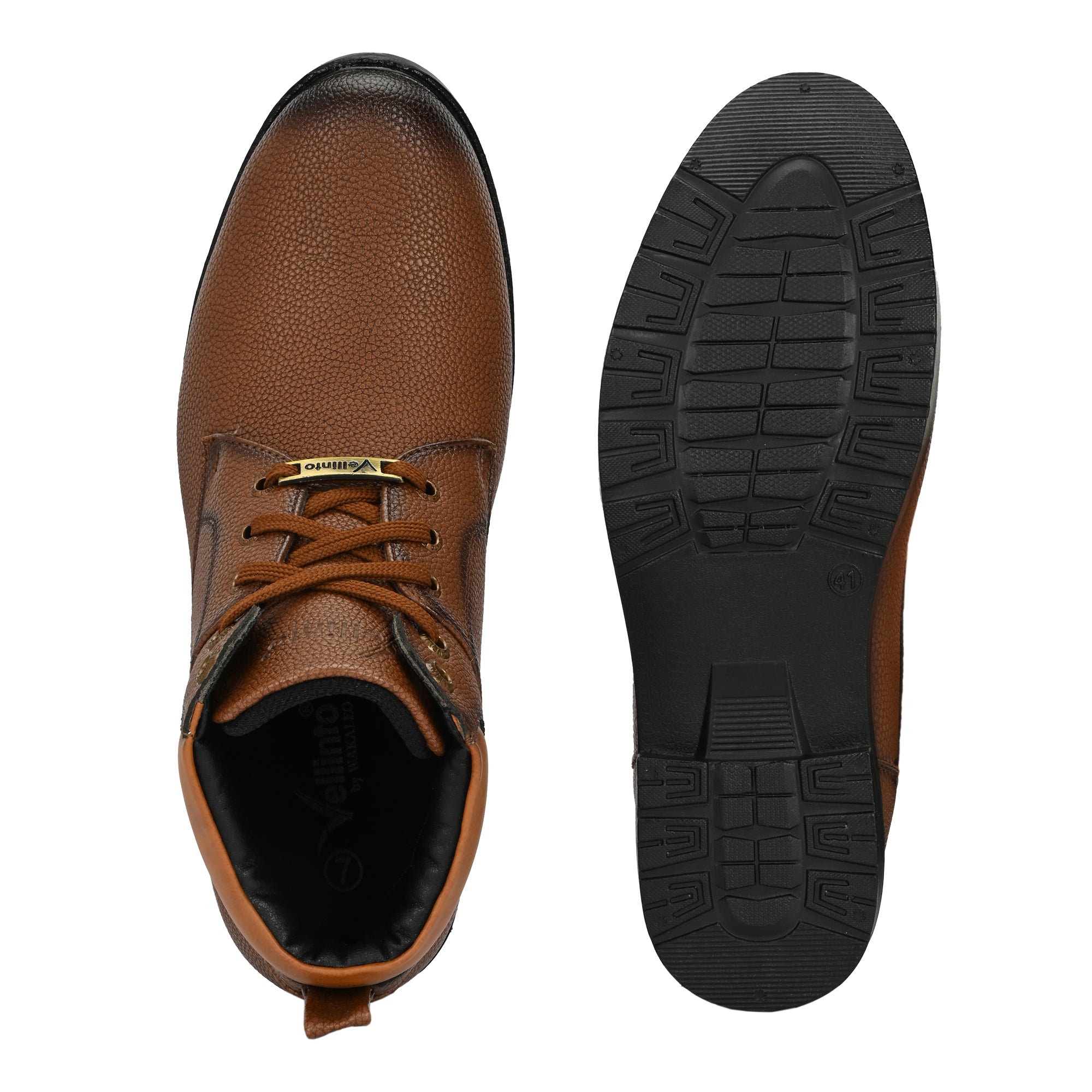 Vellinto BRONZO Casual Boots For Men ll Synthetic Leather Boots Casuals For Men Boots For Men