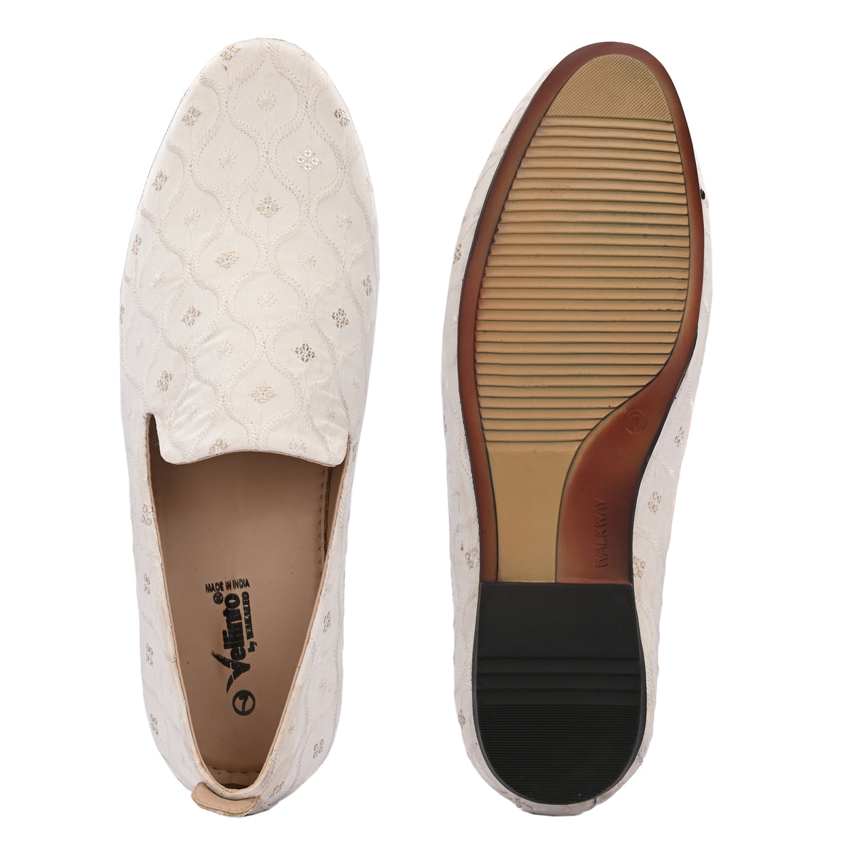Vellinto Men's RATNA Embroidered Slip-On Ethnic Party Wear Designer Loafer Shoes Espadrilles For Men