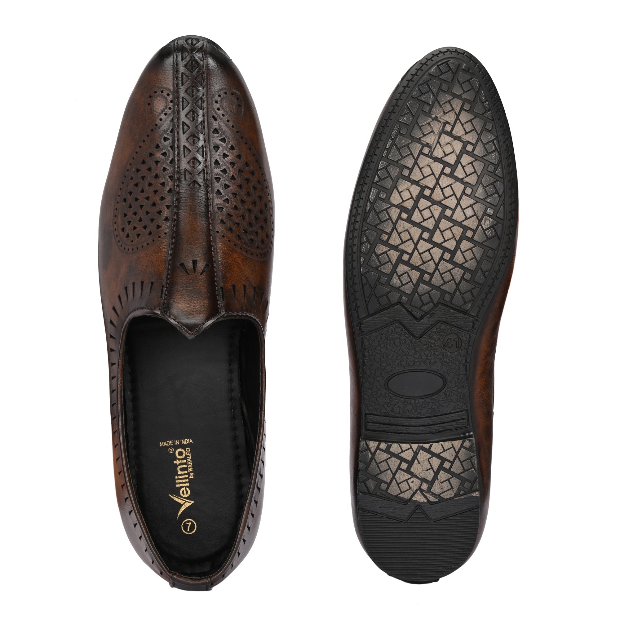 Vellinto Cool Rajasthani KLASSIC Jutis For Men Mojaris For Men Nagra For Men Corporate Casuals For Men