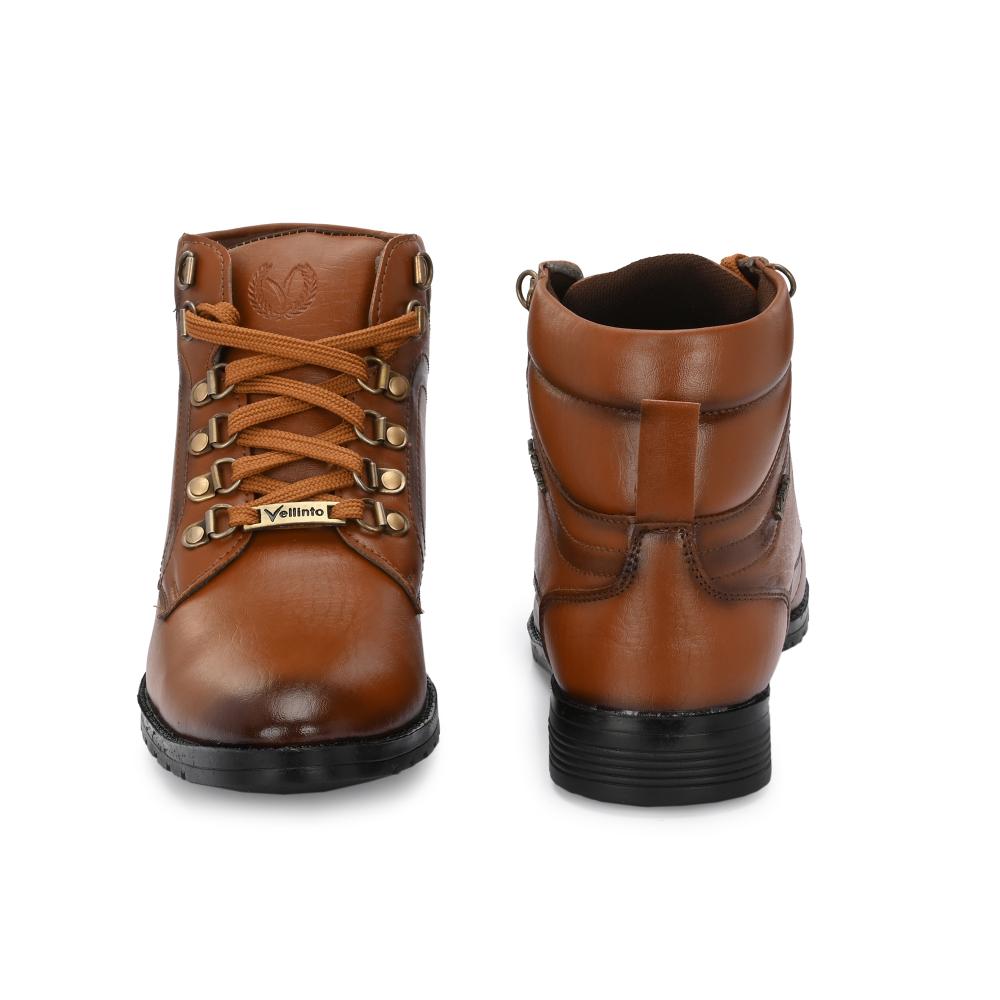 Vellinto AUSTIN Casual Mid-Ankle Synthetic leather Boots For Men