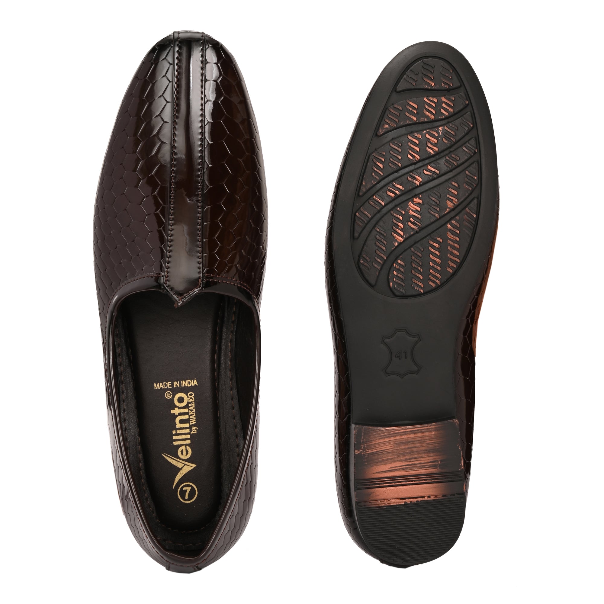 Vellinto GLOBRA Trendy and Stylish Rajasthani Jutis/Mojaris For Men Party Wear For Men