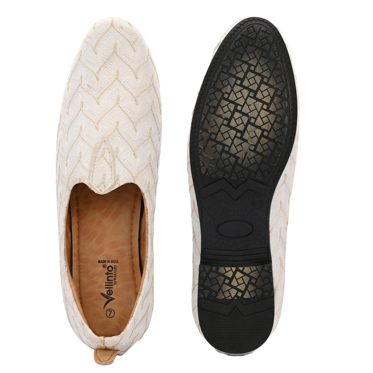 Vellinto Vellinto AAMIR Party Wear Royal Look Mojaris Juttis Slip On For Men Espadrilles Espadrilles For Men