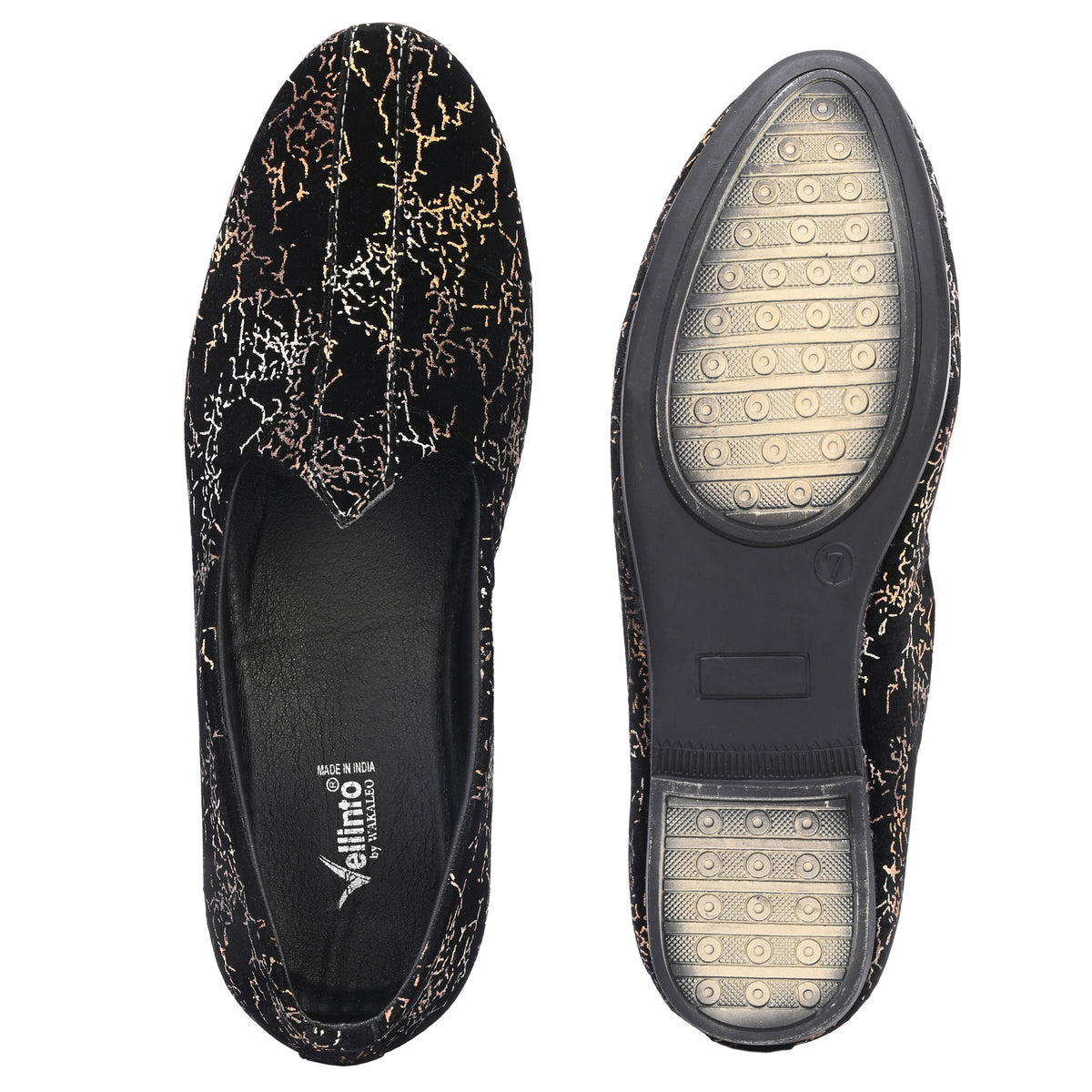 Vellinto SHAHZADA Party Wear Royal Look Mojaris Juttis Slip On For Men Espadrilles For Me