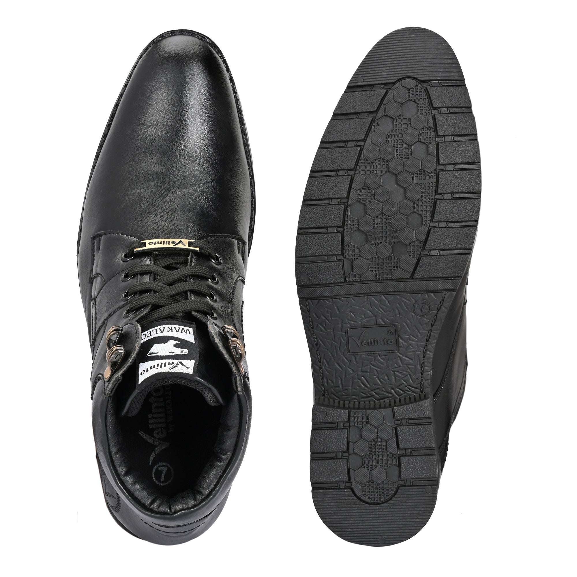 Vellinto Vellinto LUCAS Men's Mid Ankle Stylish Casual & Party Wear Lace-Up Boots Boots For Men